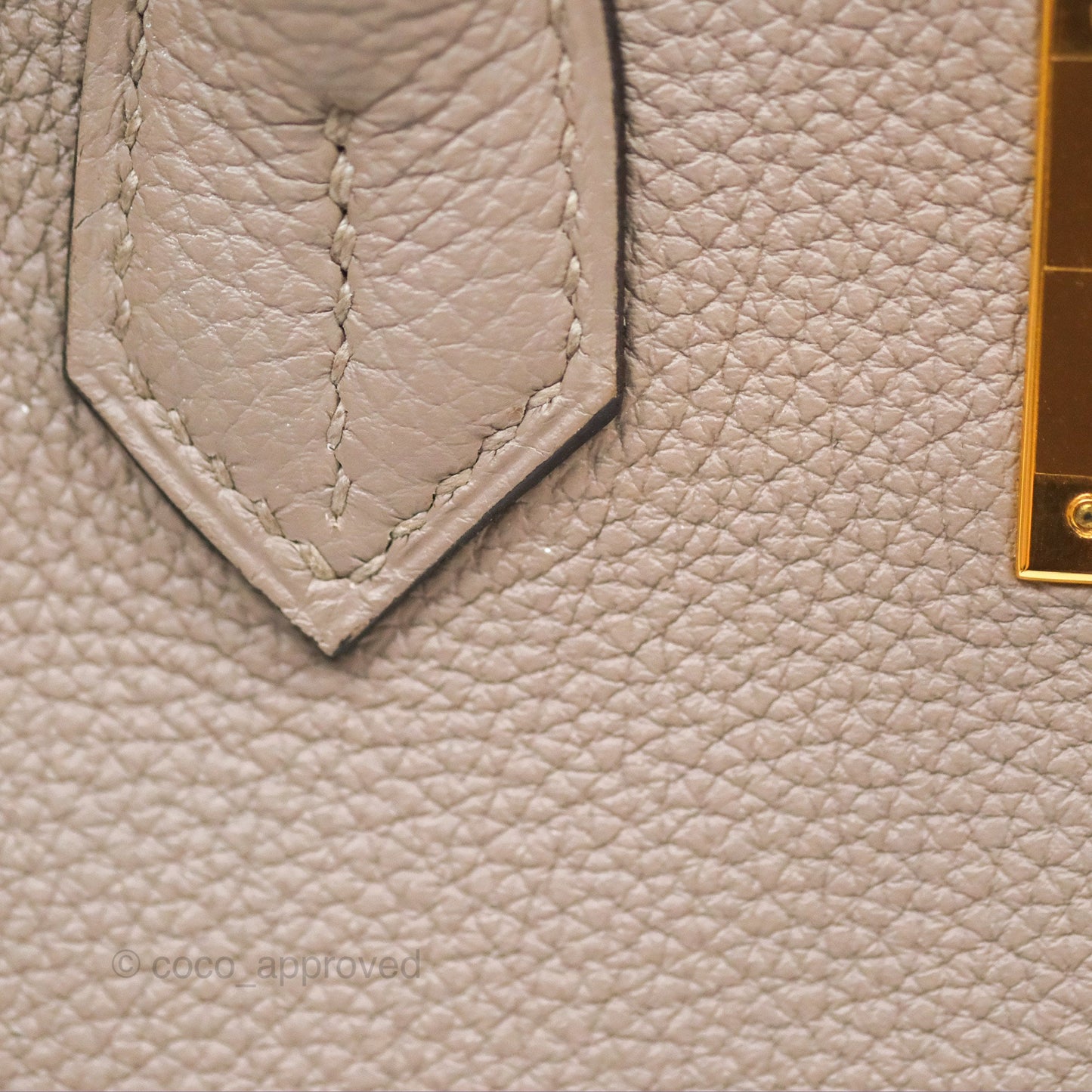 Hermès Birkin 30 Retourne Gris Asphalt M8 Togo Gold Hardware