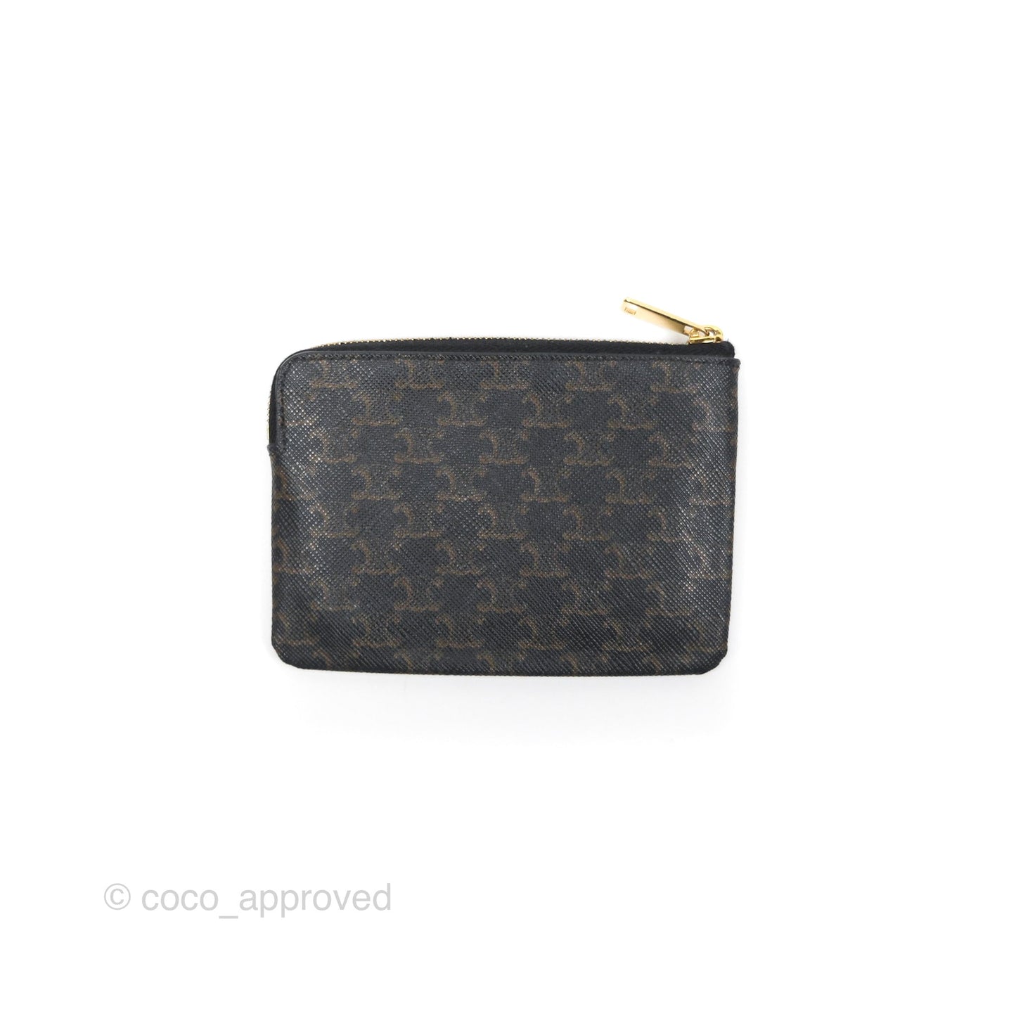 Celine Coin & Card Pouch Triomphe Canvas