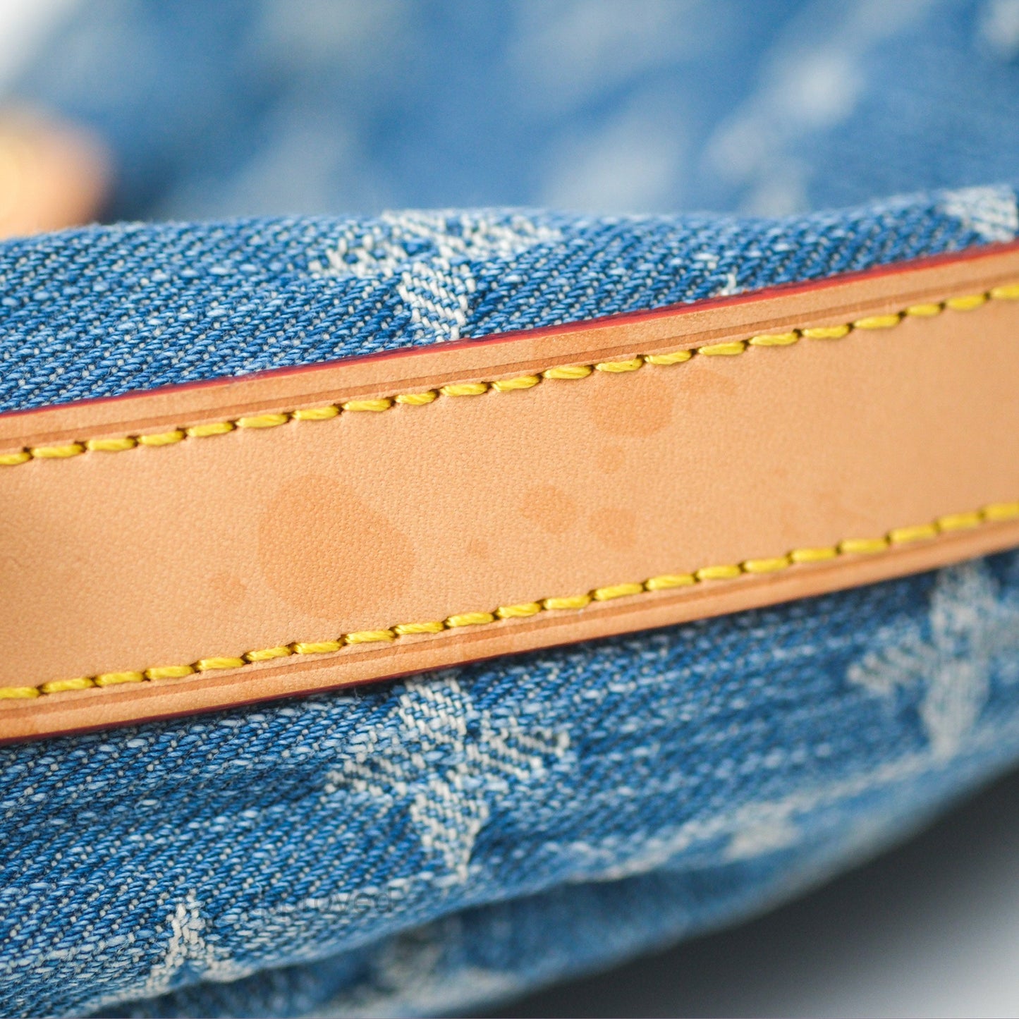 Louis Vuitton Croissant MM Denim Blue Monogram