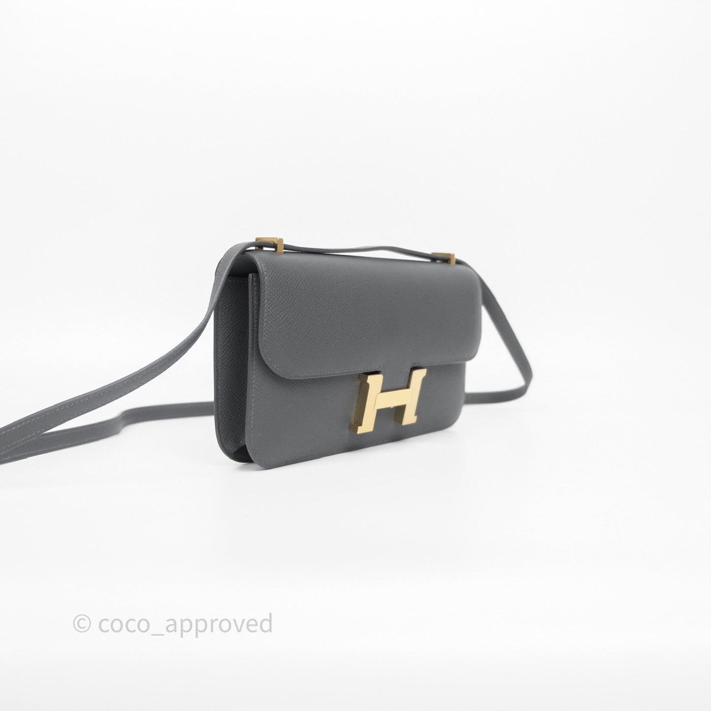Hermès Constance Elan Ardoise 85 Epsom Gold Hardware