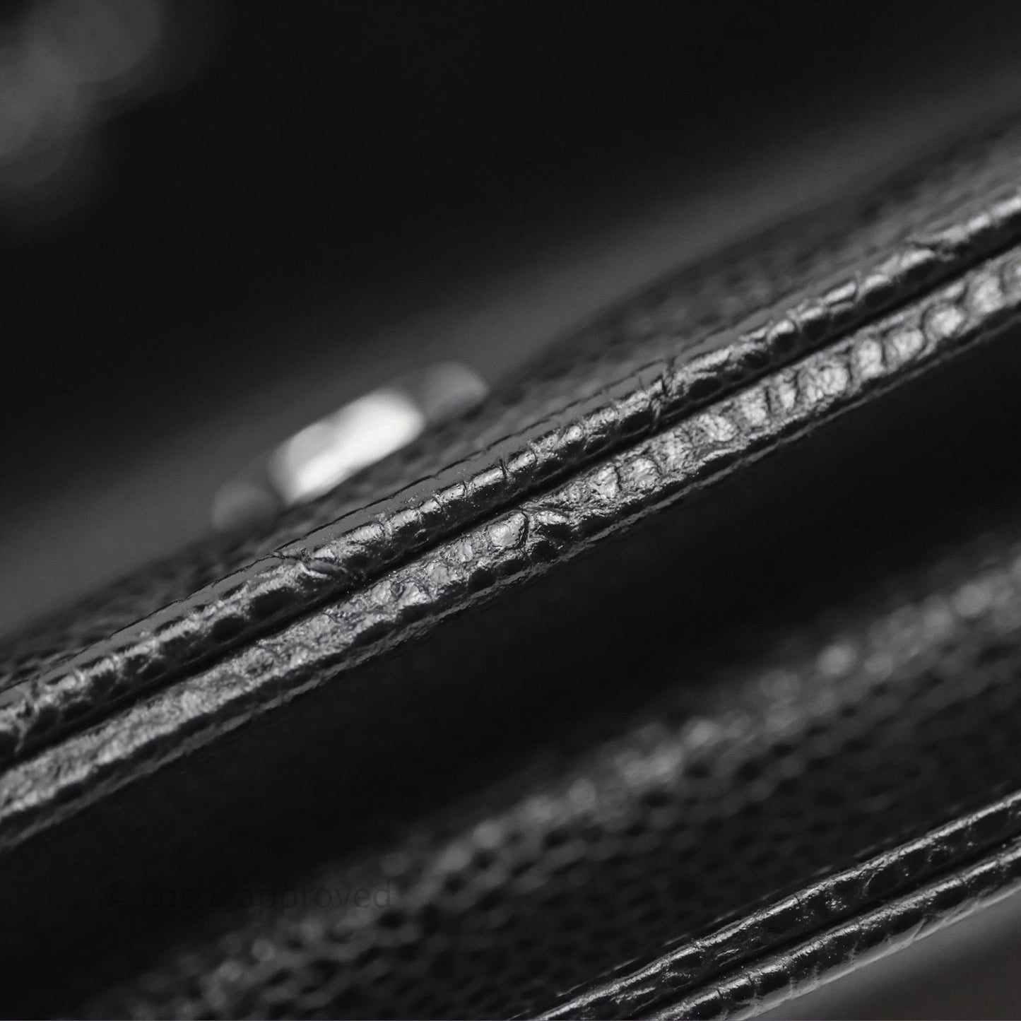 Chanel Quilted Classic Wallet on Chain WOC Black Caviar Silver Hardware