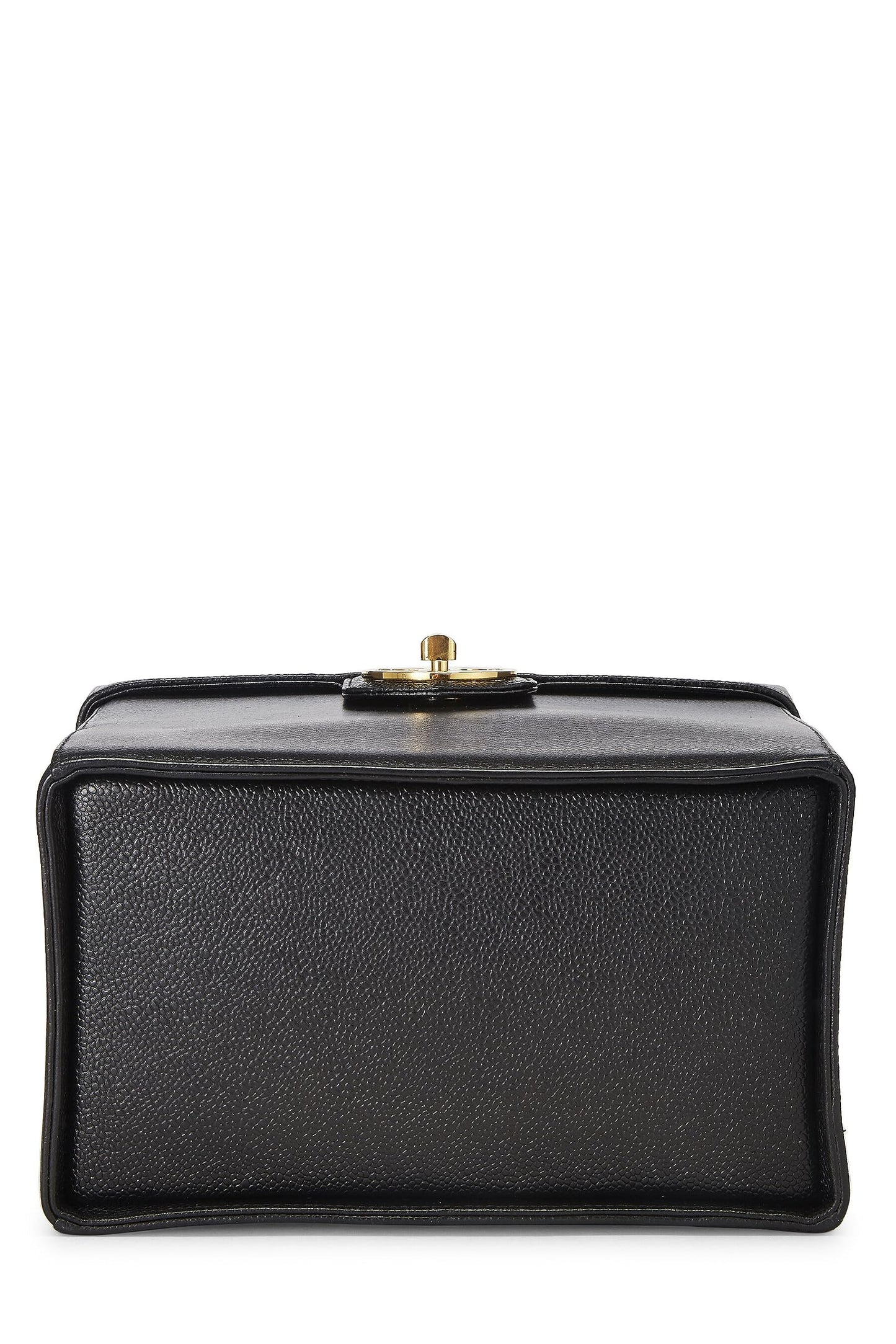 Chanel,  Black Caviar Circle 'CC' Vanity Large, Black