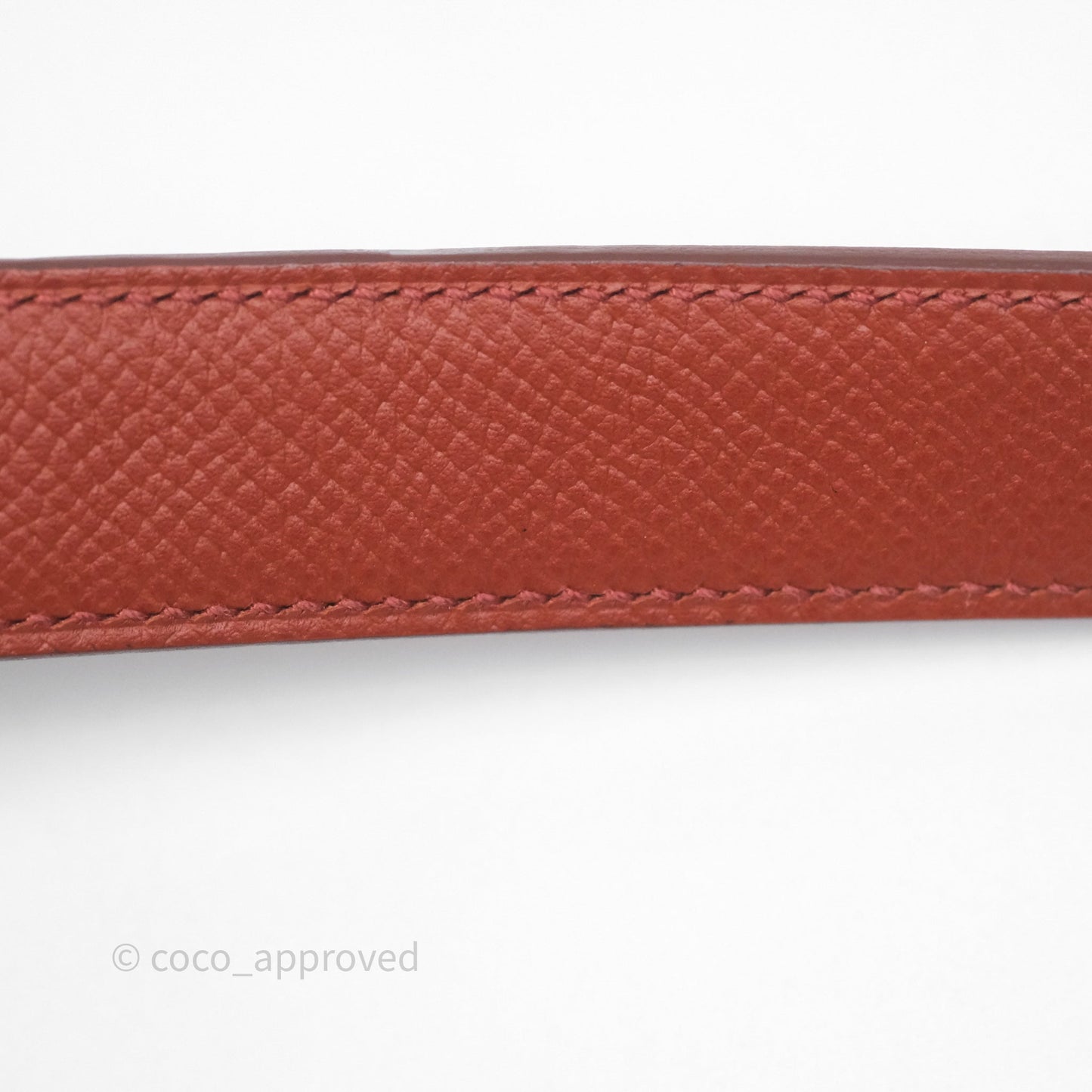 Hermès Tressage Cuir Chevron Strap 25mm Gold Hardware