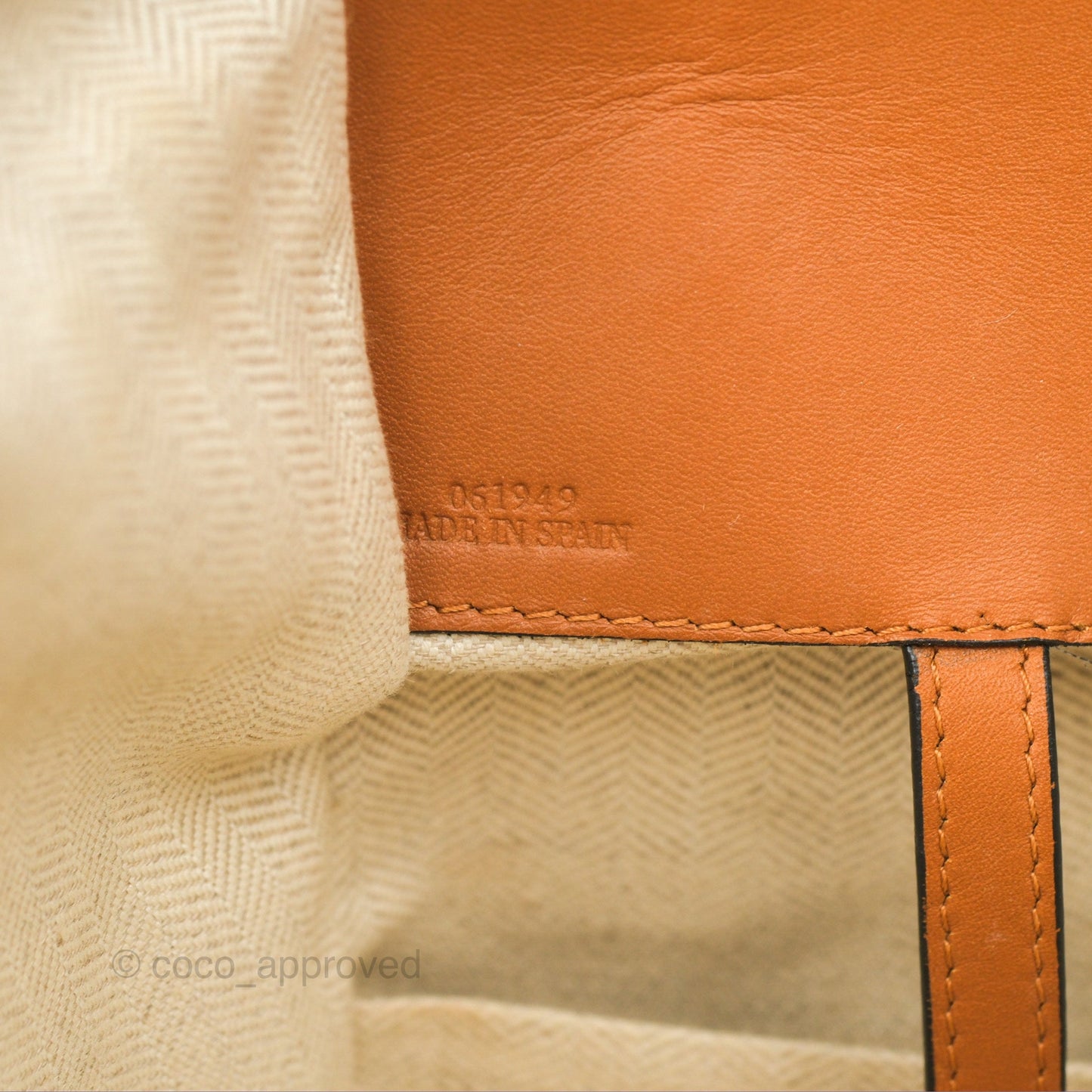 Loewe Small Hammock Shoulder Bag Crochet Tan Calfskin