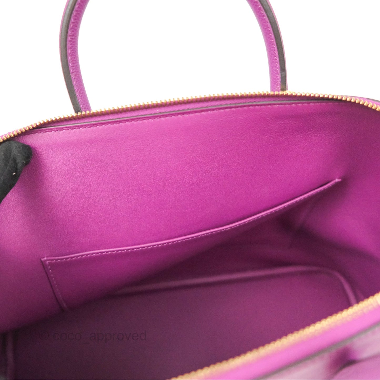 Hermès Bolide 1923 31 Purple Epsom Palladium Hardware