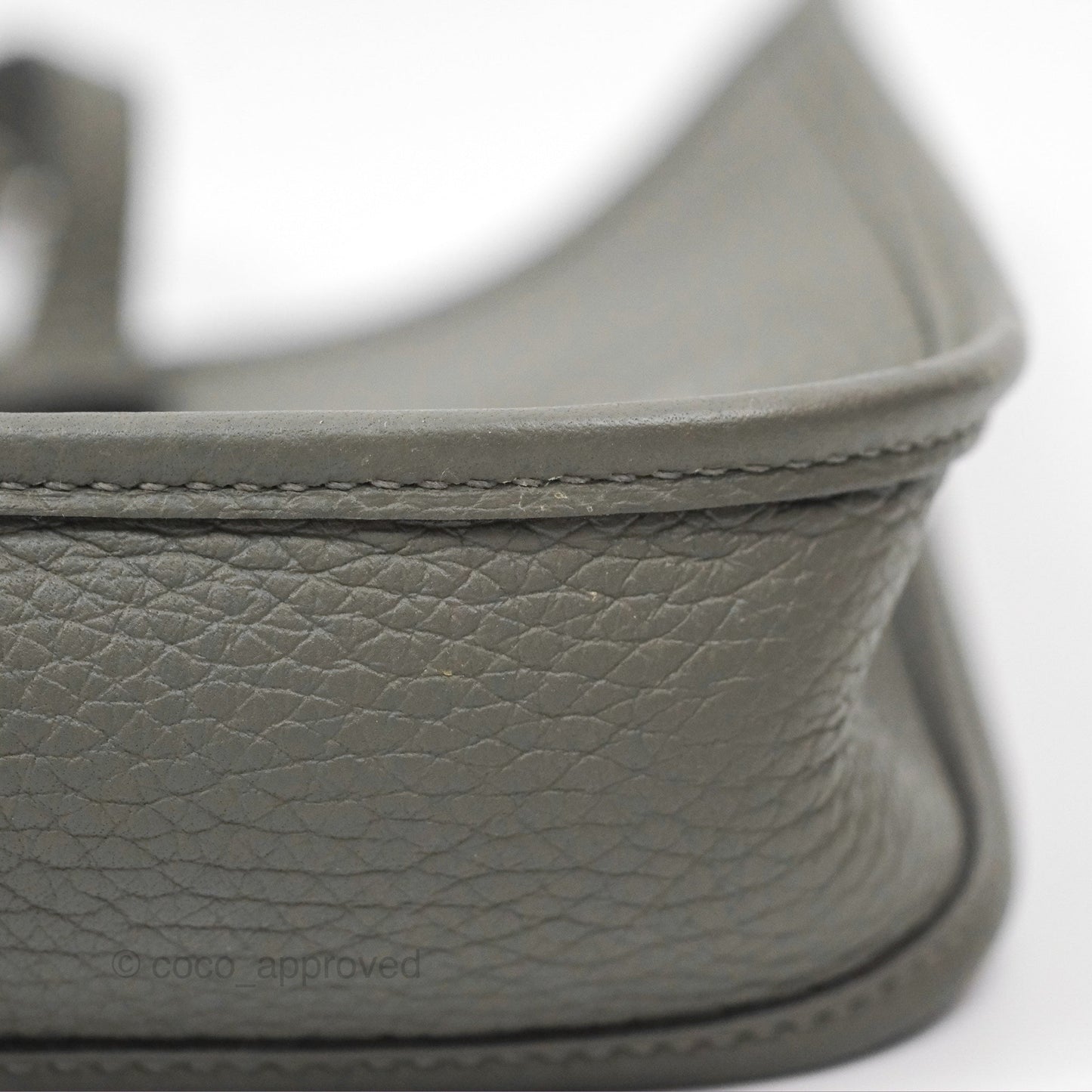 Hermès Mini Evelyne 16 Gris Meyer 0L Clemence Palladium Hardware