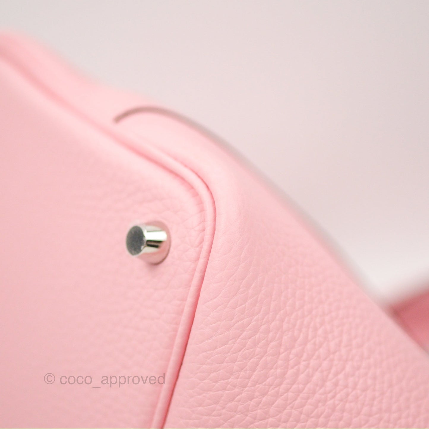 Hermès Picotin 18 Rose Sakura Clemence Palladium Hardware