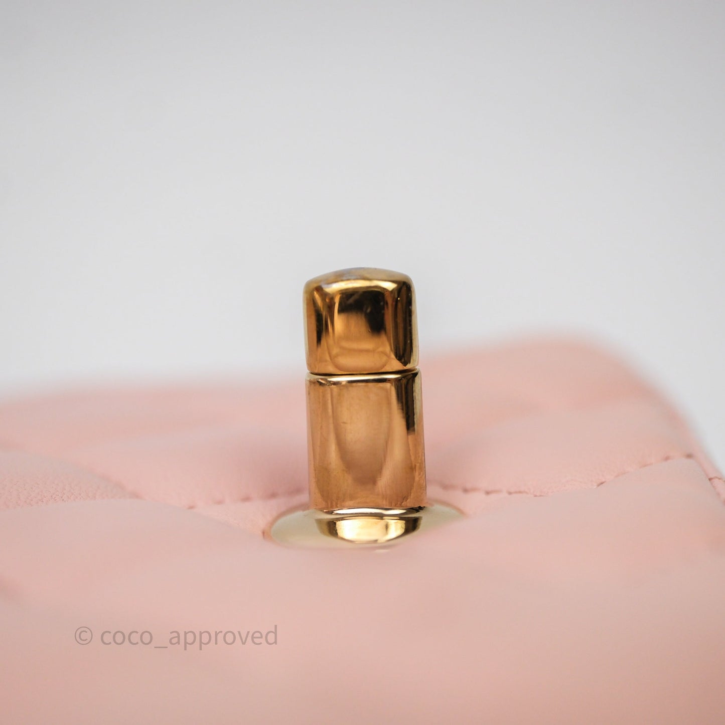 Chanel Mini Square Flap Quilted Pink Lambskin Gold Hardware