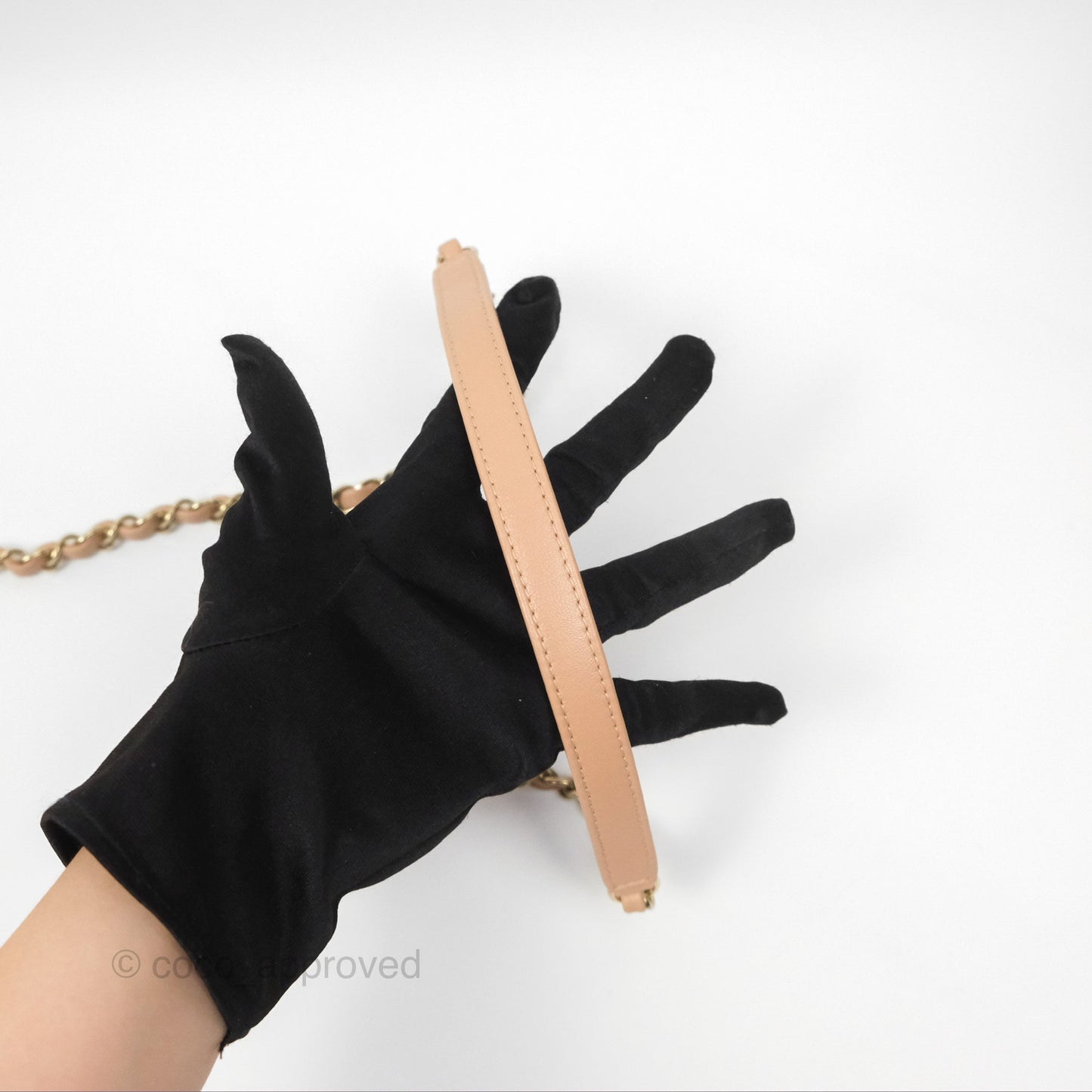 Chanel Trendy CC Small Beige Lambskin Gold Hardware 22S