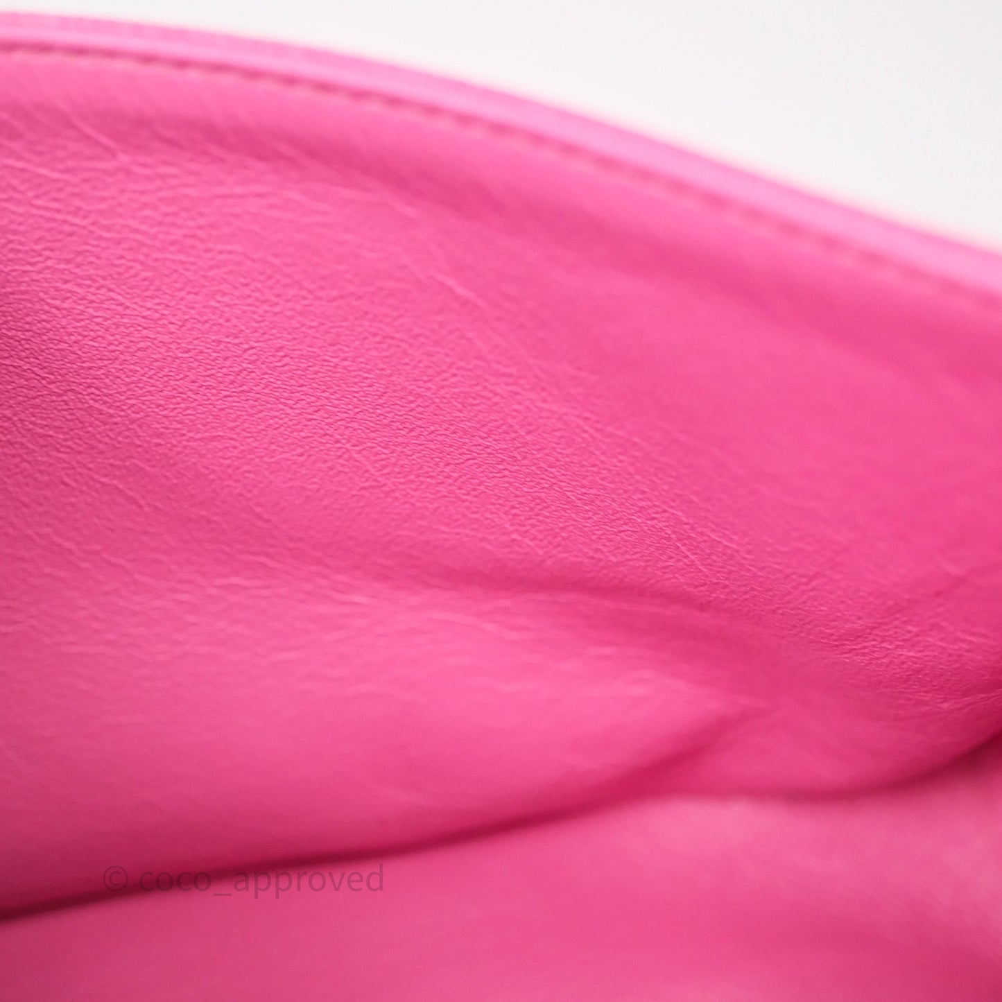 Chanel Classic M/L Medium Flap Quilted Hot Pink Caviar Gold Hardware