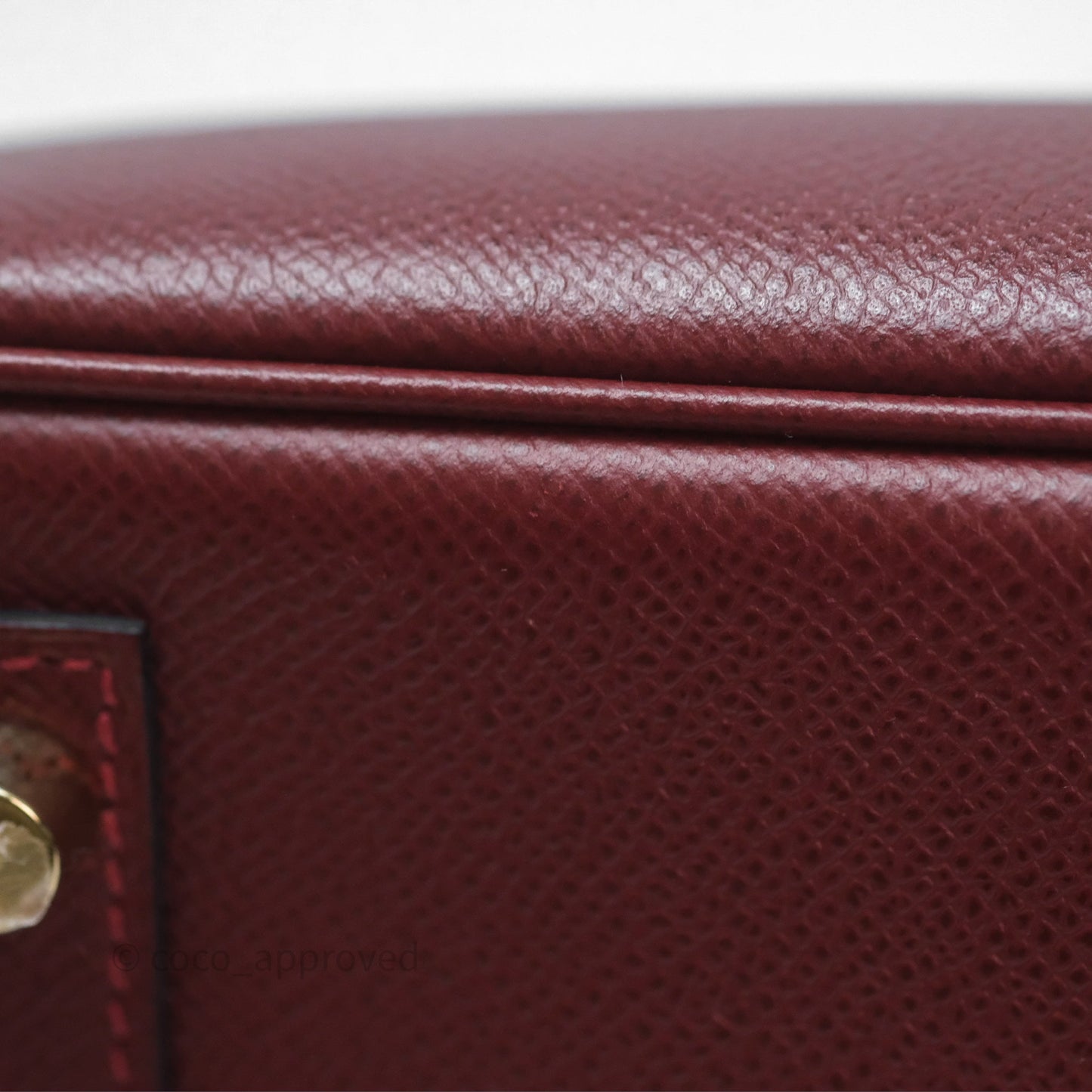 Hermès Birkin 30 Retourne Rouge H 55 Epsom Gold Hardware