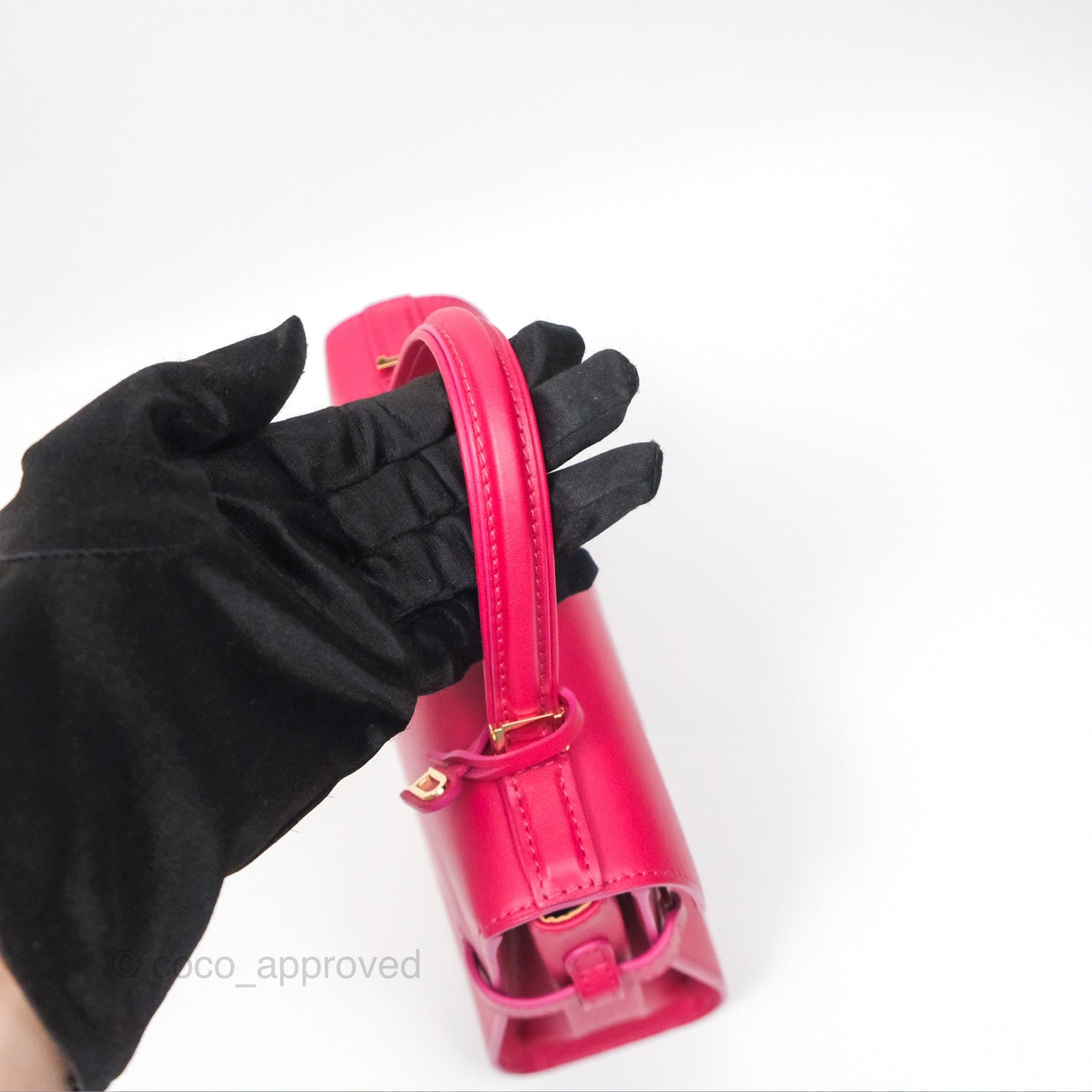 Delvaux Tempête Mini in Silky Calf Framboise
