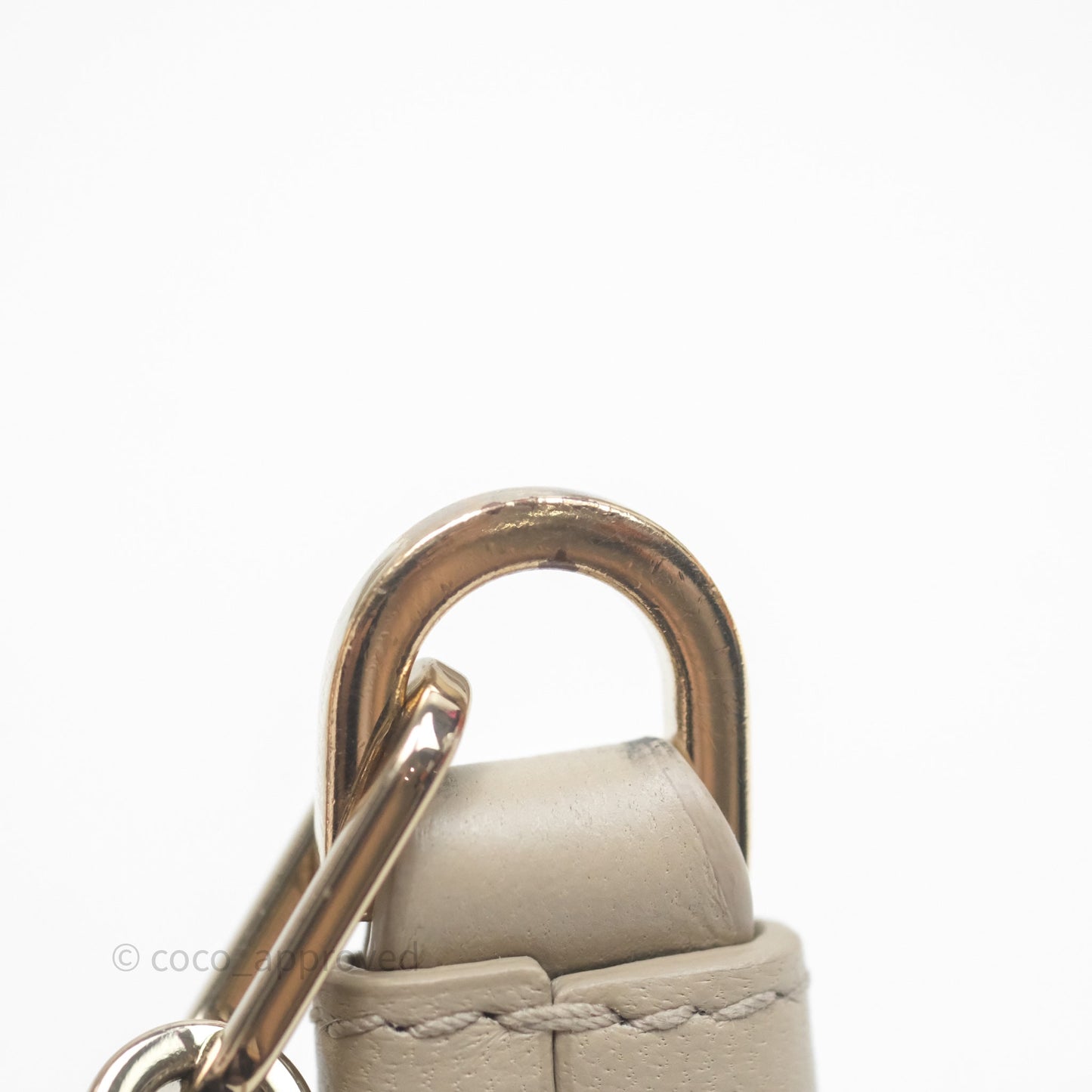 Dior Medium Lady D-Joy Bag Sand Lambskin Cannage Gold Hardware
