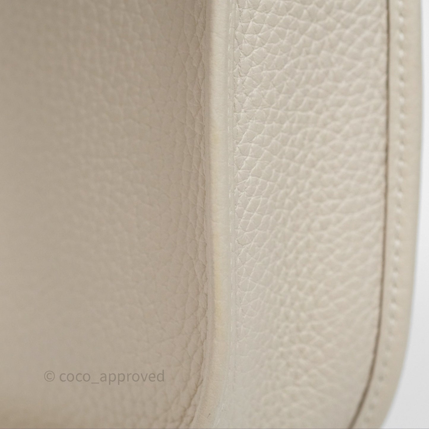 Hermès Mini Evelyne Craie 10 Clemence Palladium Hardware