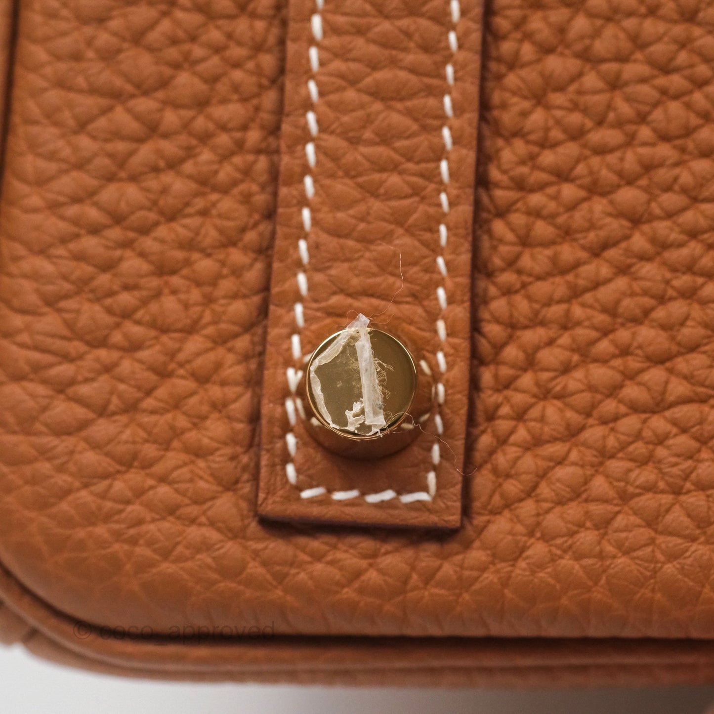 Hermes Retourne Birkin 25 Gold 37 Togo Gold Hardware