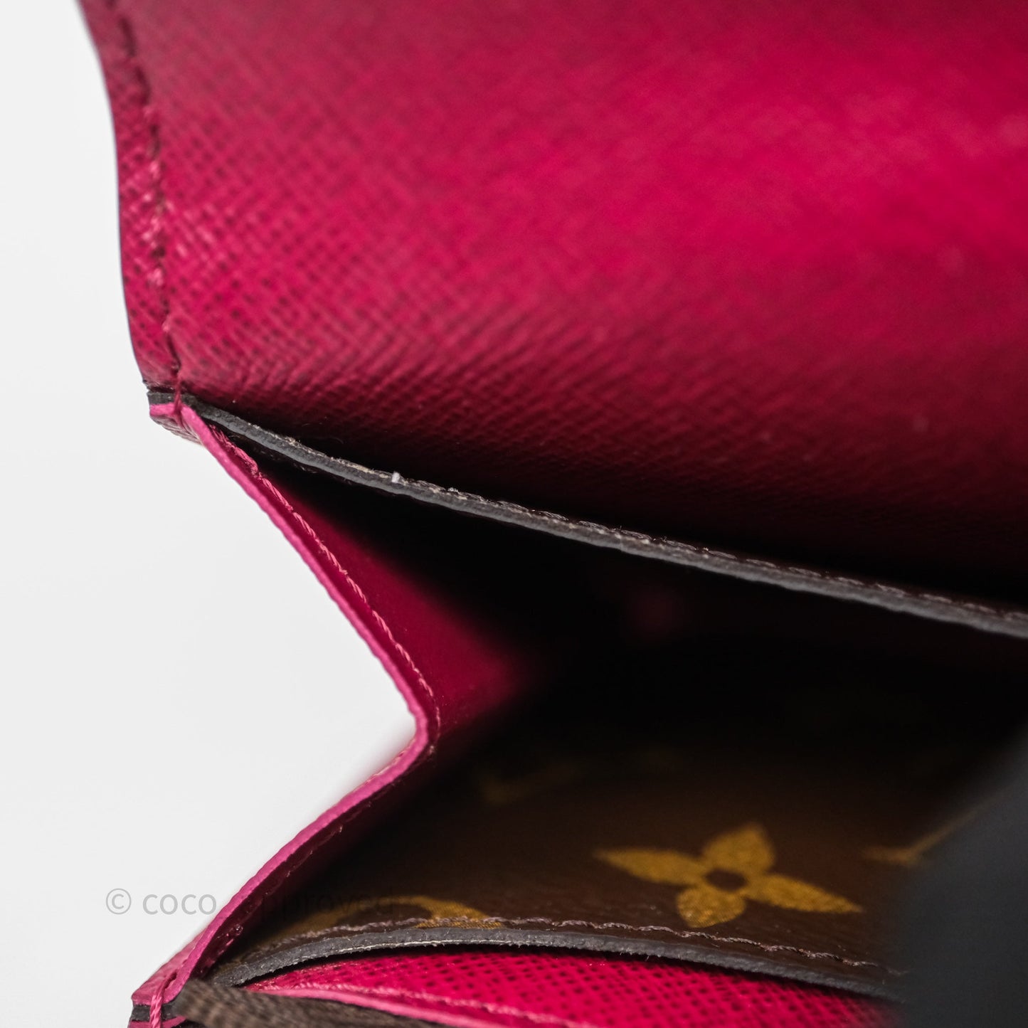 Louis Vuitton Emilie Wallet Monogram Canvas Fuchsia Pink