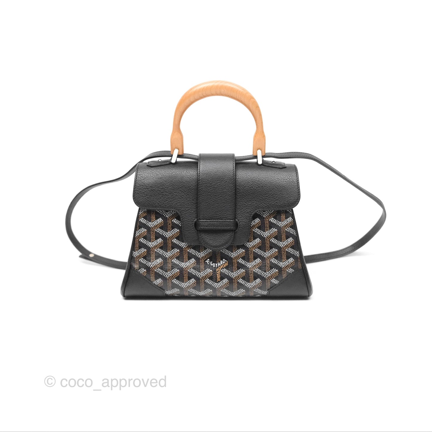 Goyard Saïgon Mini Bag Chevroches Calfskin Black