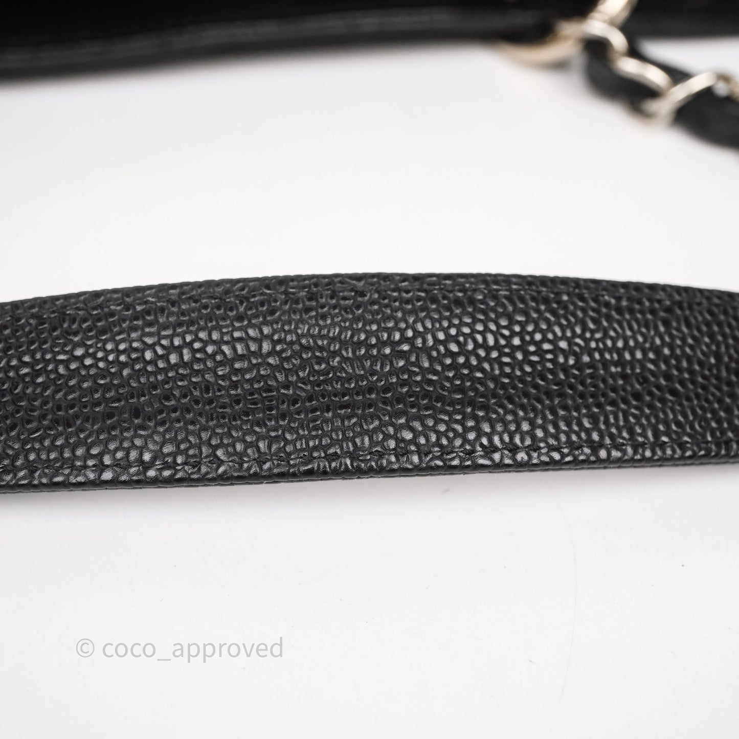 Chanel GST Black Caviar Silver Hardware
