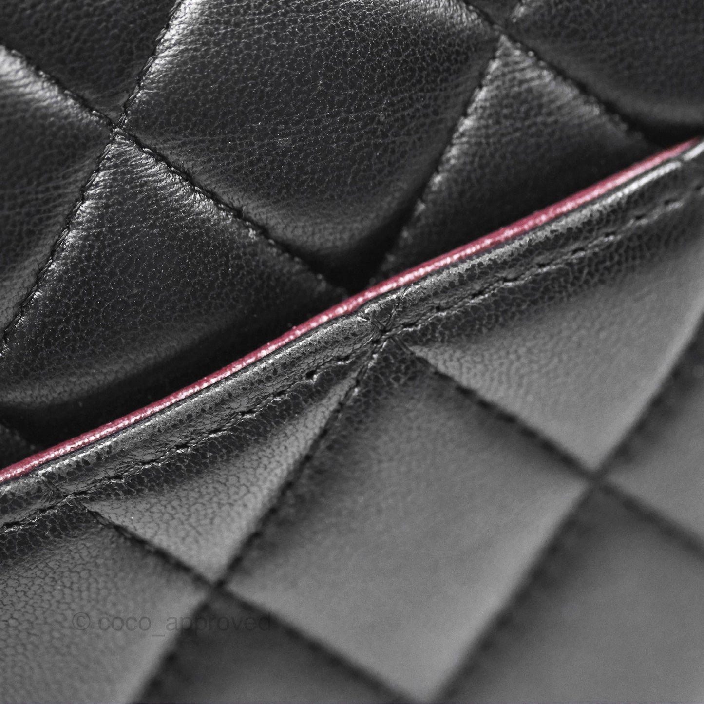 Chanel Classic M/L Medium Flap Quilted Black Lambskin Gold Hardware