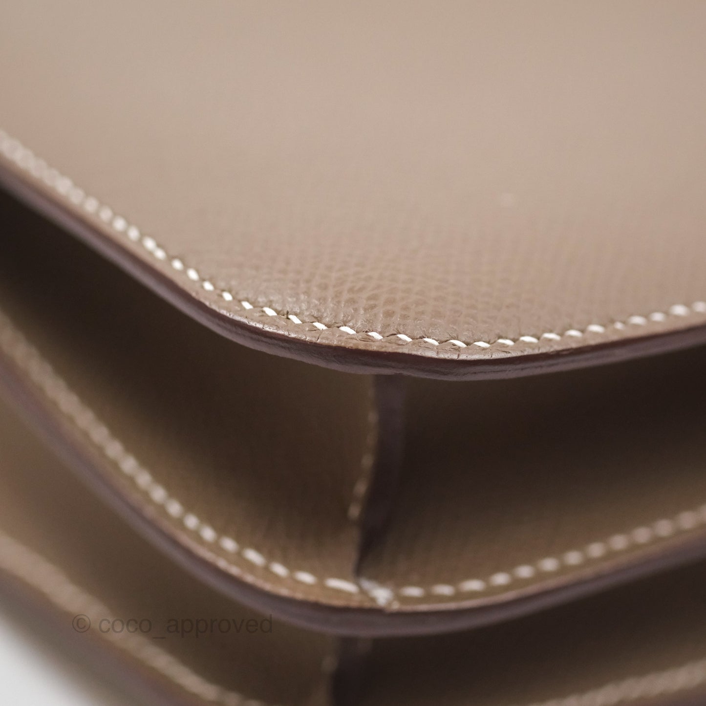 Hermès Constance Mini 18cm Mirror Etoupe 18 Epsom Rose Gold Hardware