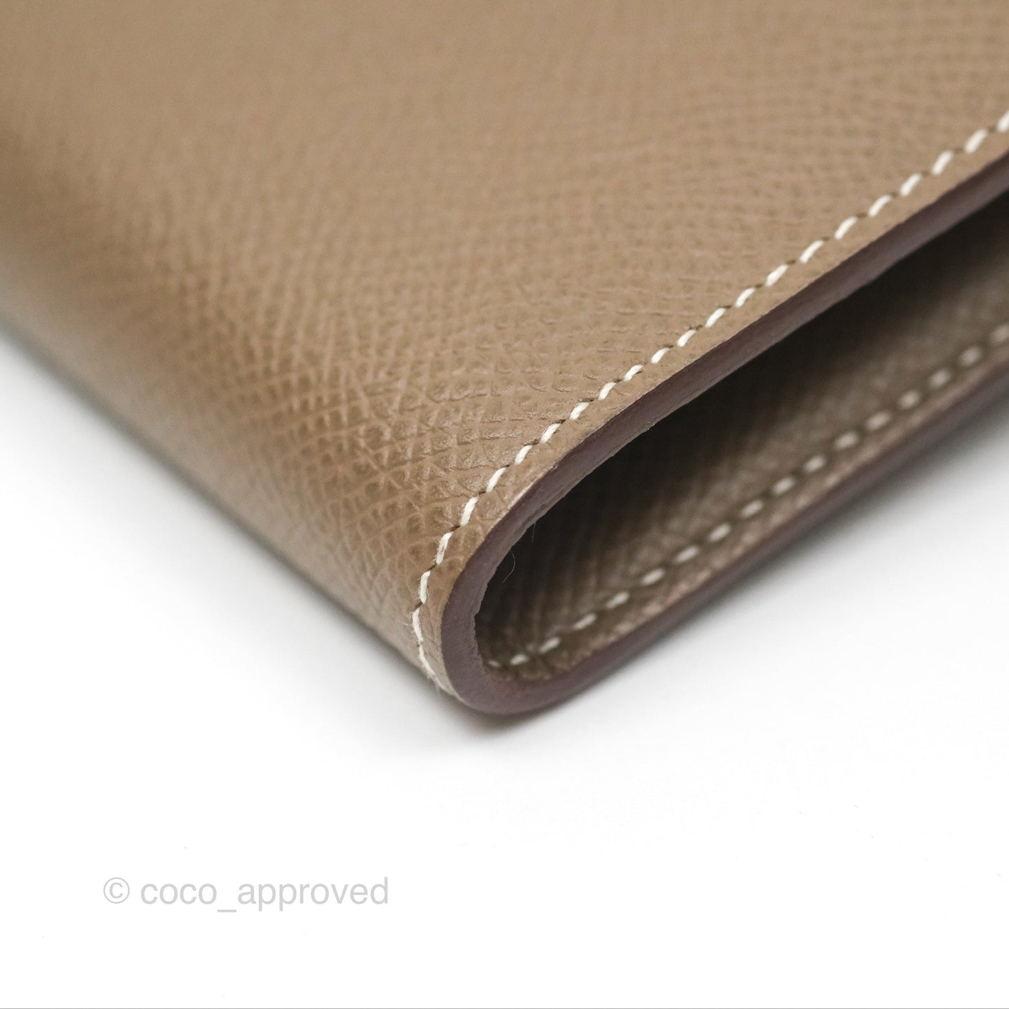 Hermès Kelly Wallet Etoupe Epsom Palladium Hardware