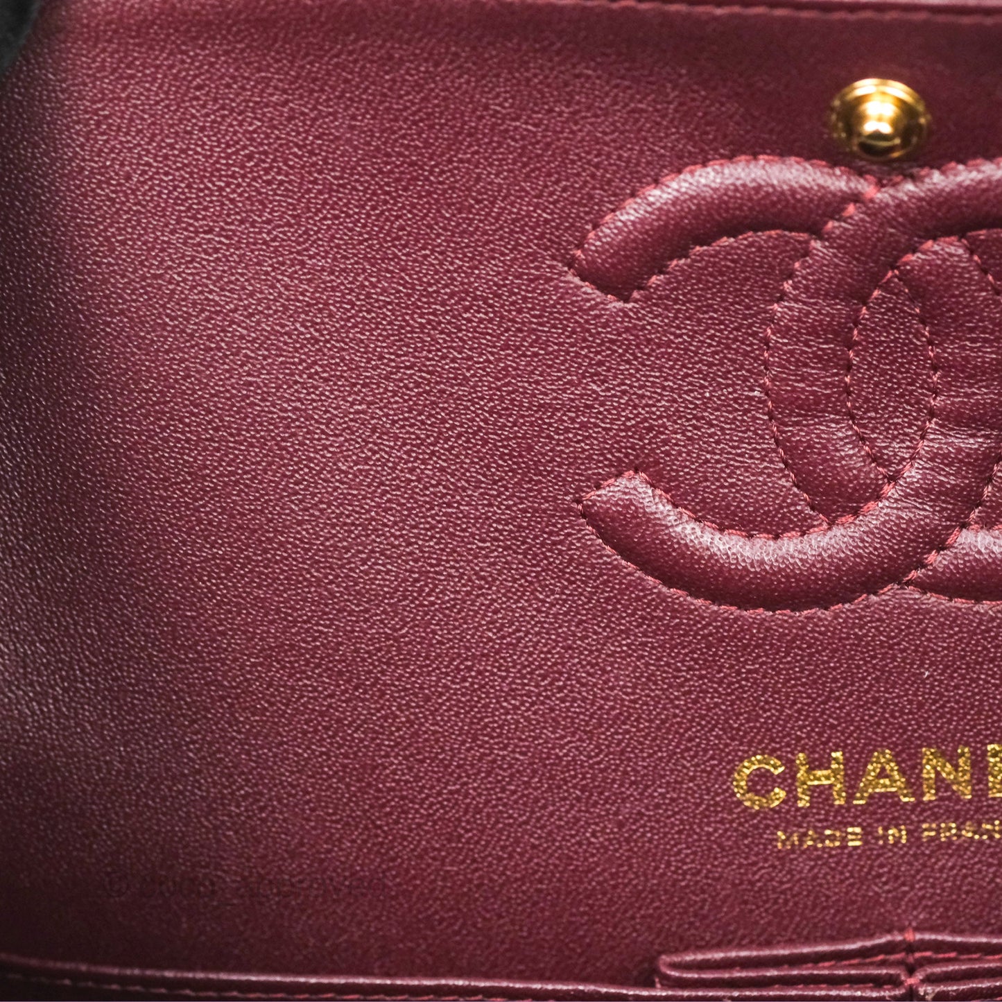 Chanel Small Classic Quilted Flap Black Lambskin Gold Hardware