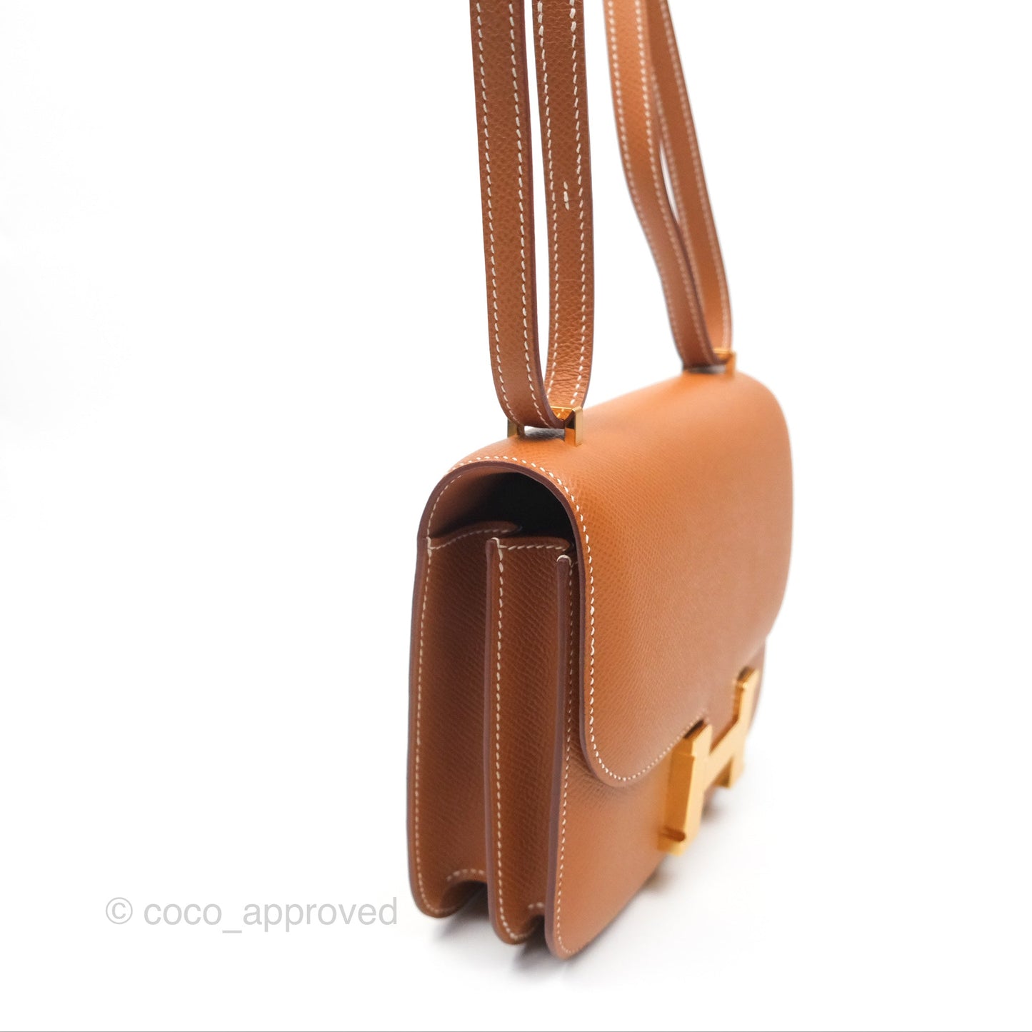 Hermès Constance Mini 18 Gold Epsom Gold Hardware