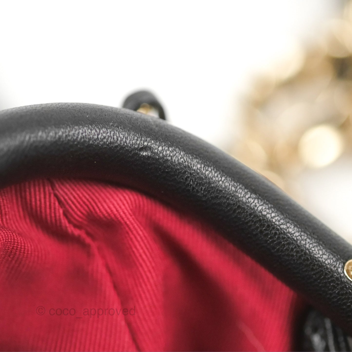 Chanel Black Clutch Bag Lambskin Gold Hardware