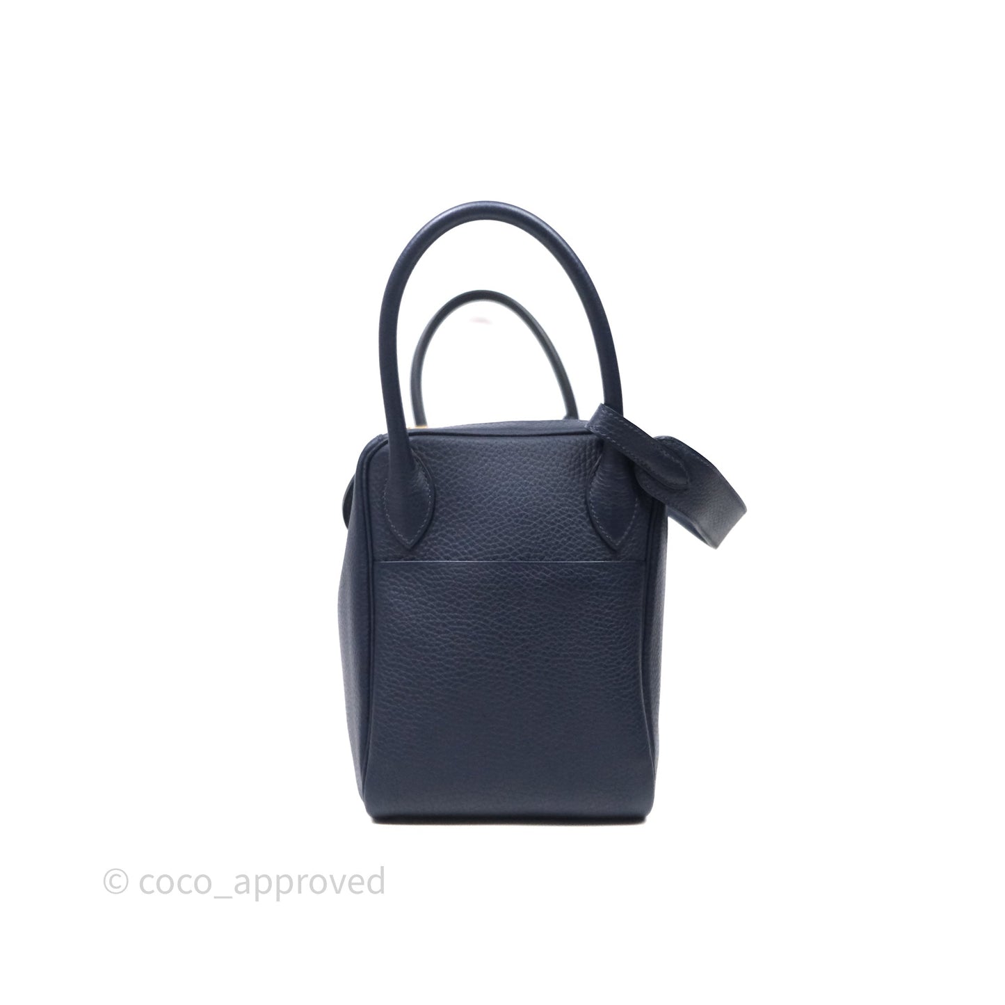 Hermès Lindy 30 Bleu Nuit 2Z Clemence Gold Hardware