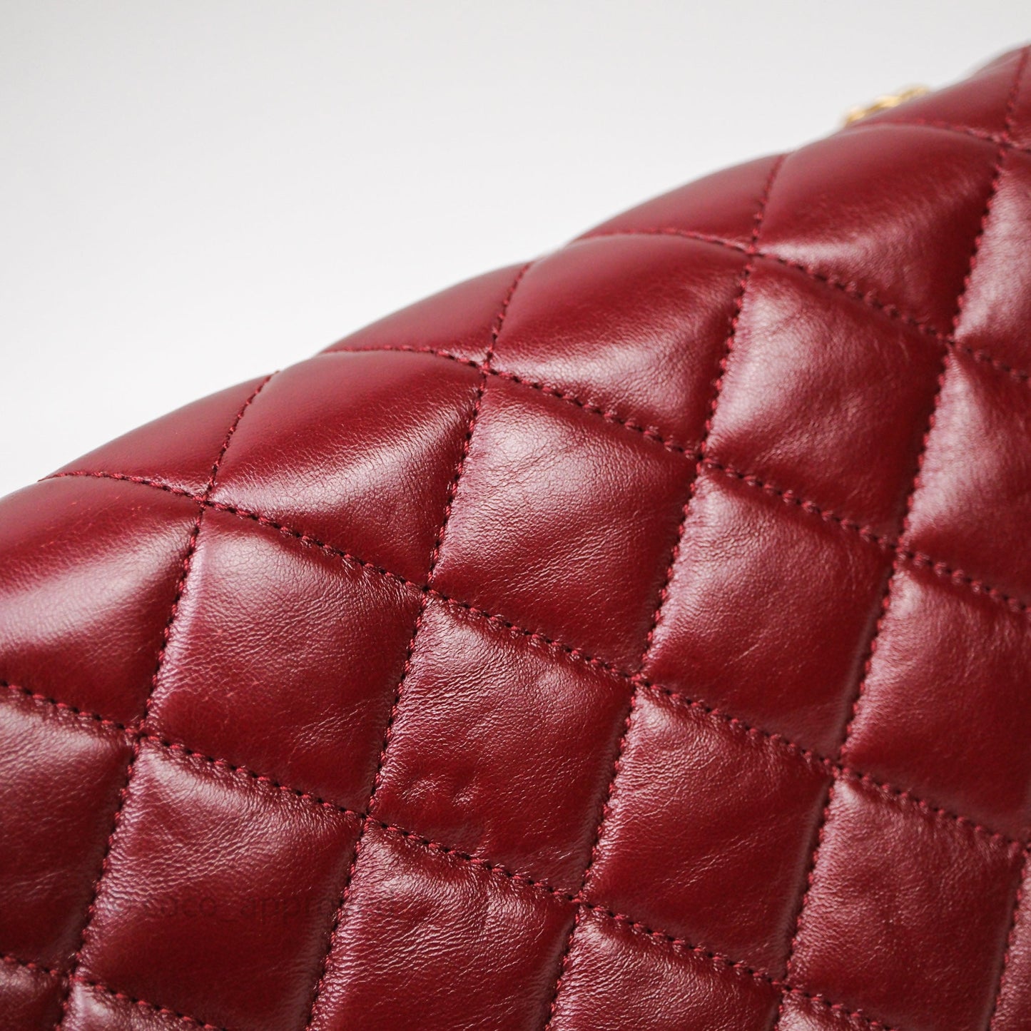 Chanel Small All Slide Adjustable Chain Flap Bag Burgundy Lambskin Aged Gold Hardware