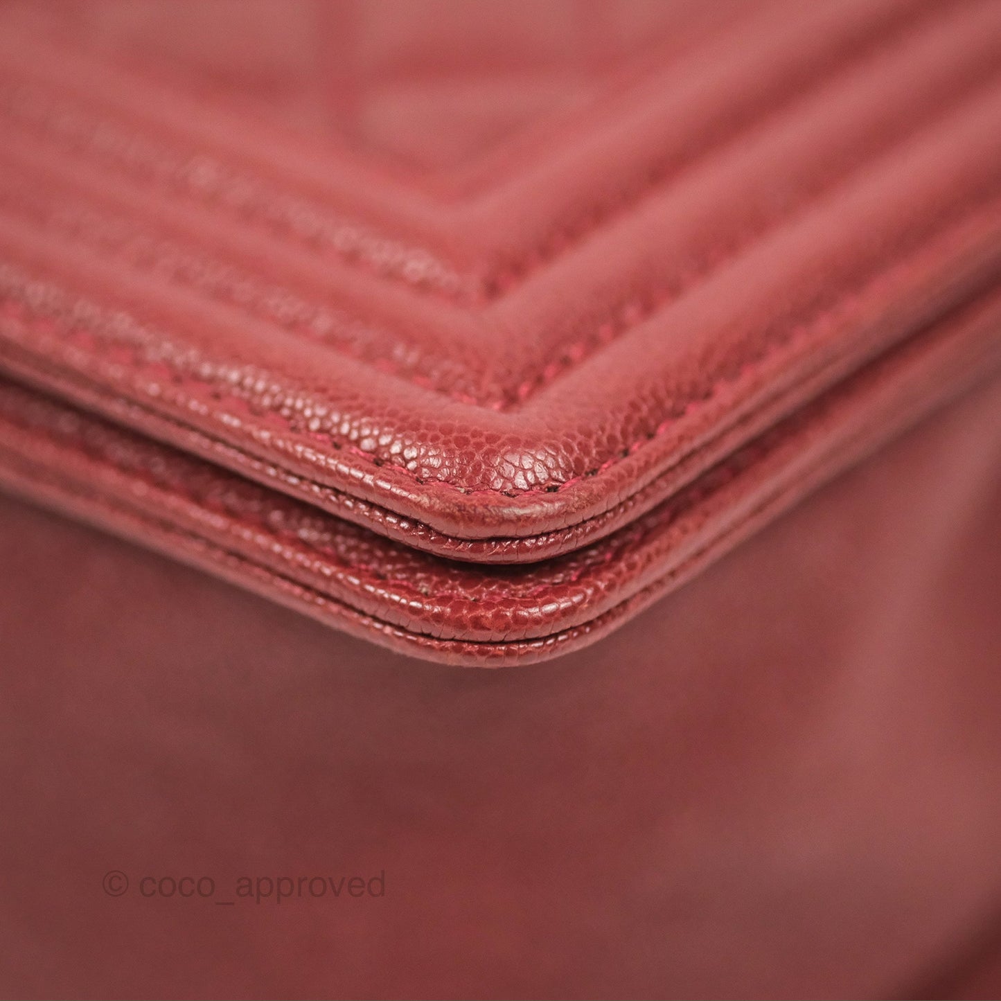 Chanel Quilted Medium Boy Burgundy Caviar Aged Gold Hardware