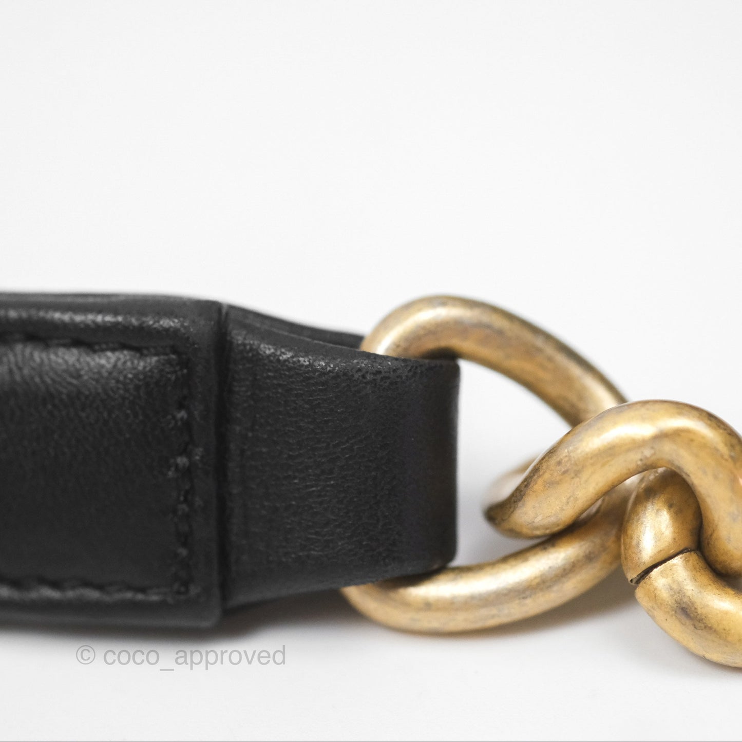 Chanel Small Boy Black Lambskin Aged Gold Hardware