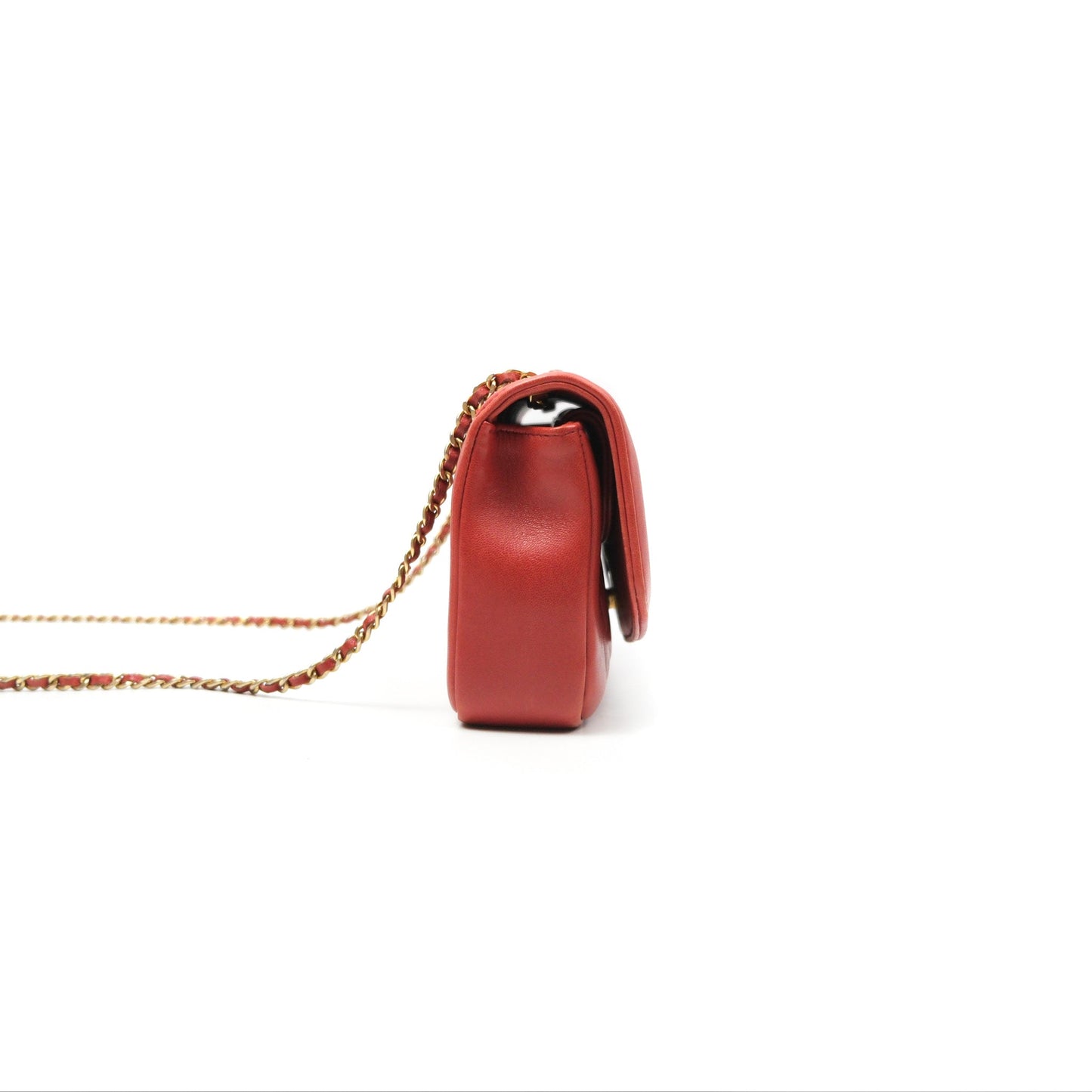 Chanel Diana Reissue Brick Red Gold Hardware