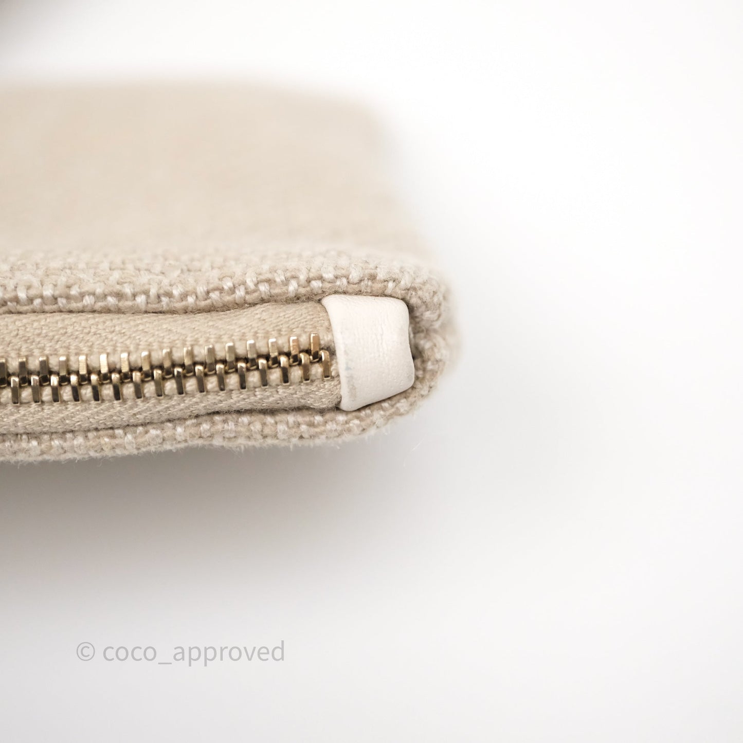 Chanel New Small Deauville Tote Beige Canvas Gold Hardware