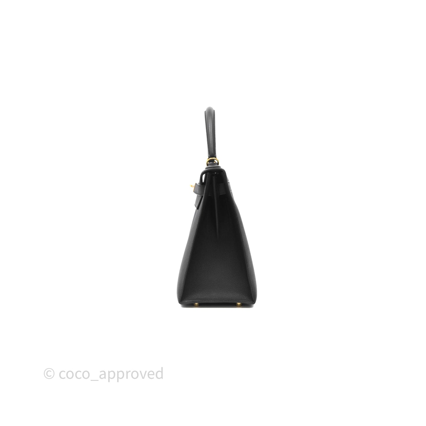Hermès Kelly 28 Black Epsom Gold Hardware