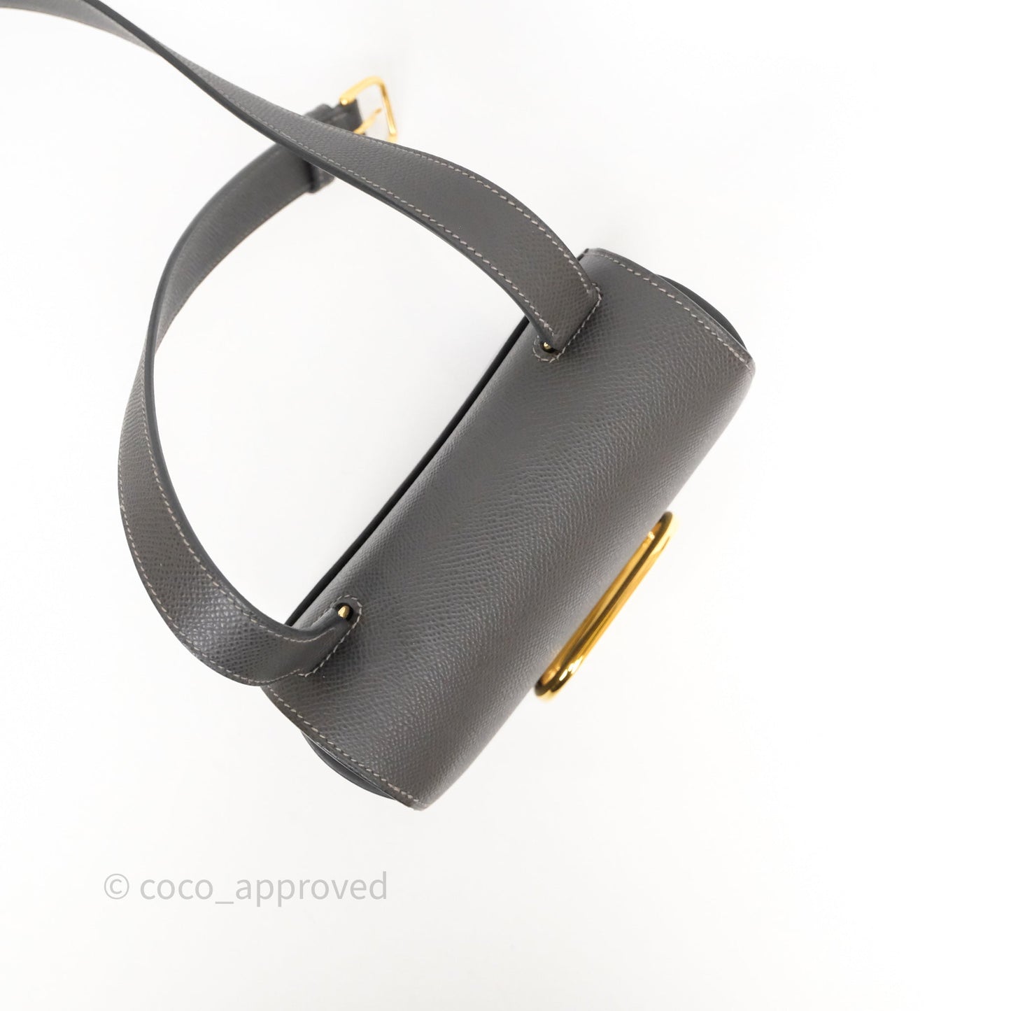Hermès Della Cavalleria Mini Bag Gris Meyer 0L Epsom Gold Hardware