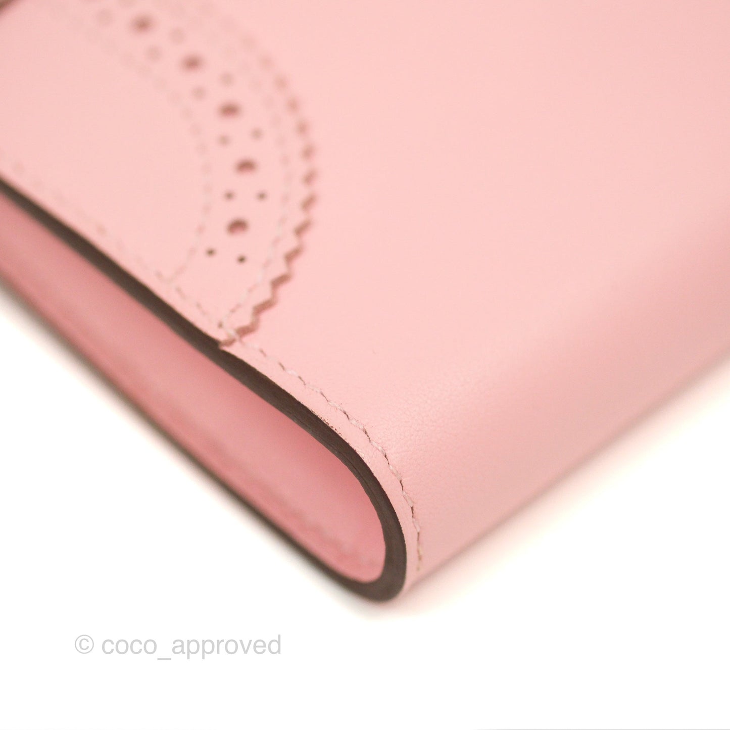 Hermès Ghillies Kelly Wallet Rose Sakura Swift Palladium Hardware