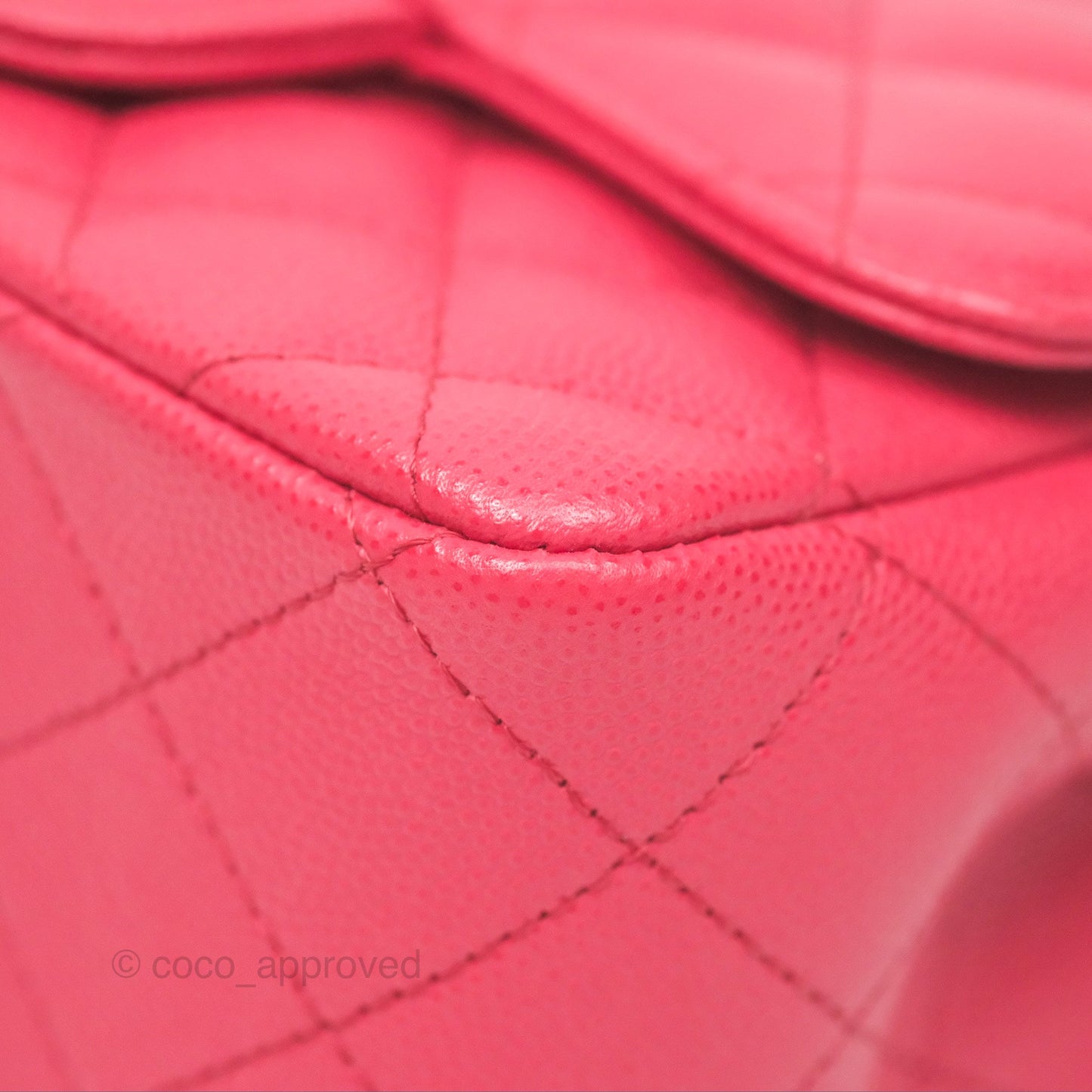 Chanel Mini Square Pink Caviar Gold Hardware 17C