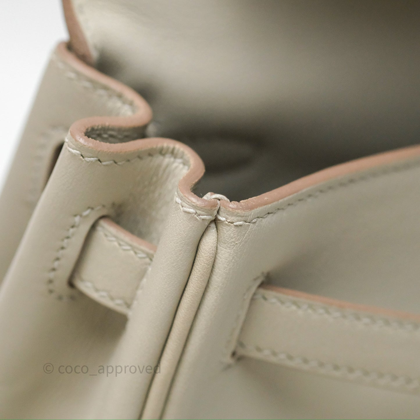 Hermès Retourne Swift Kelly 25 Gris Perle 80 Gold Hardware