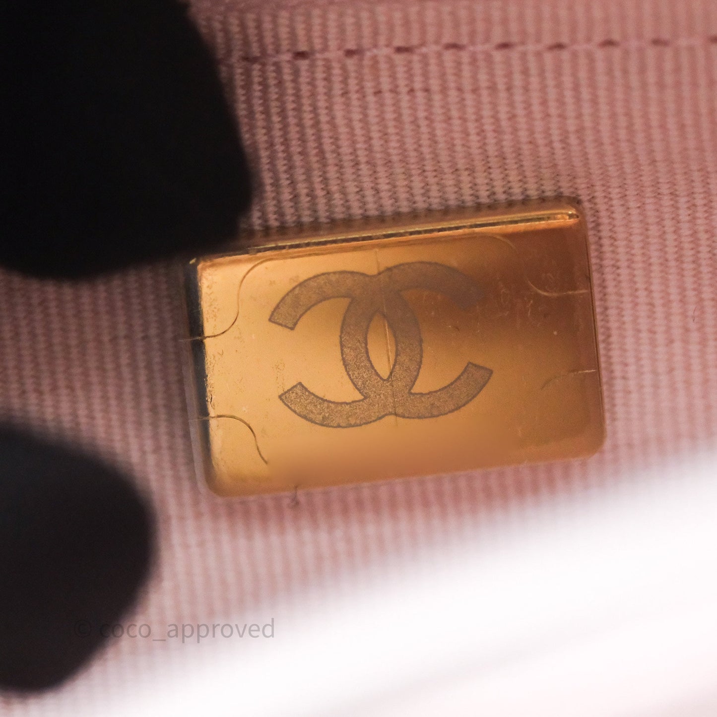 Chanel Classic Quilted Wallet on Chain WOC Light Pink Caviar Gold Hardware
