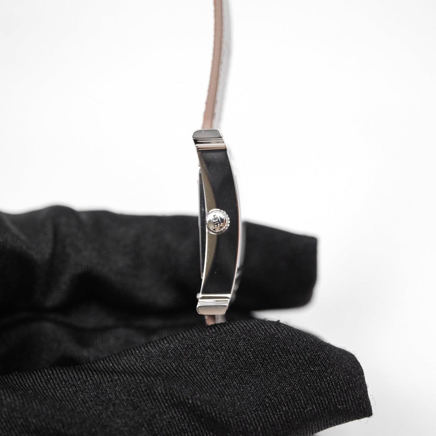 Hermès Heure H Watch Diamond Grey Alligator Palladium Hardware