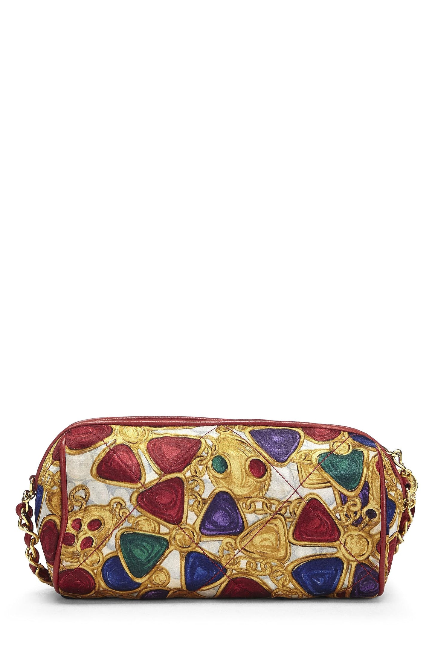 Chanel,  Red Stain Gripoix Barrel Mini Bag, Red