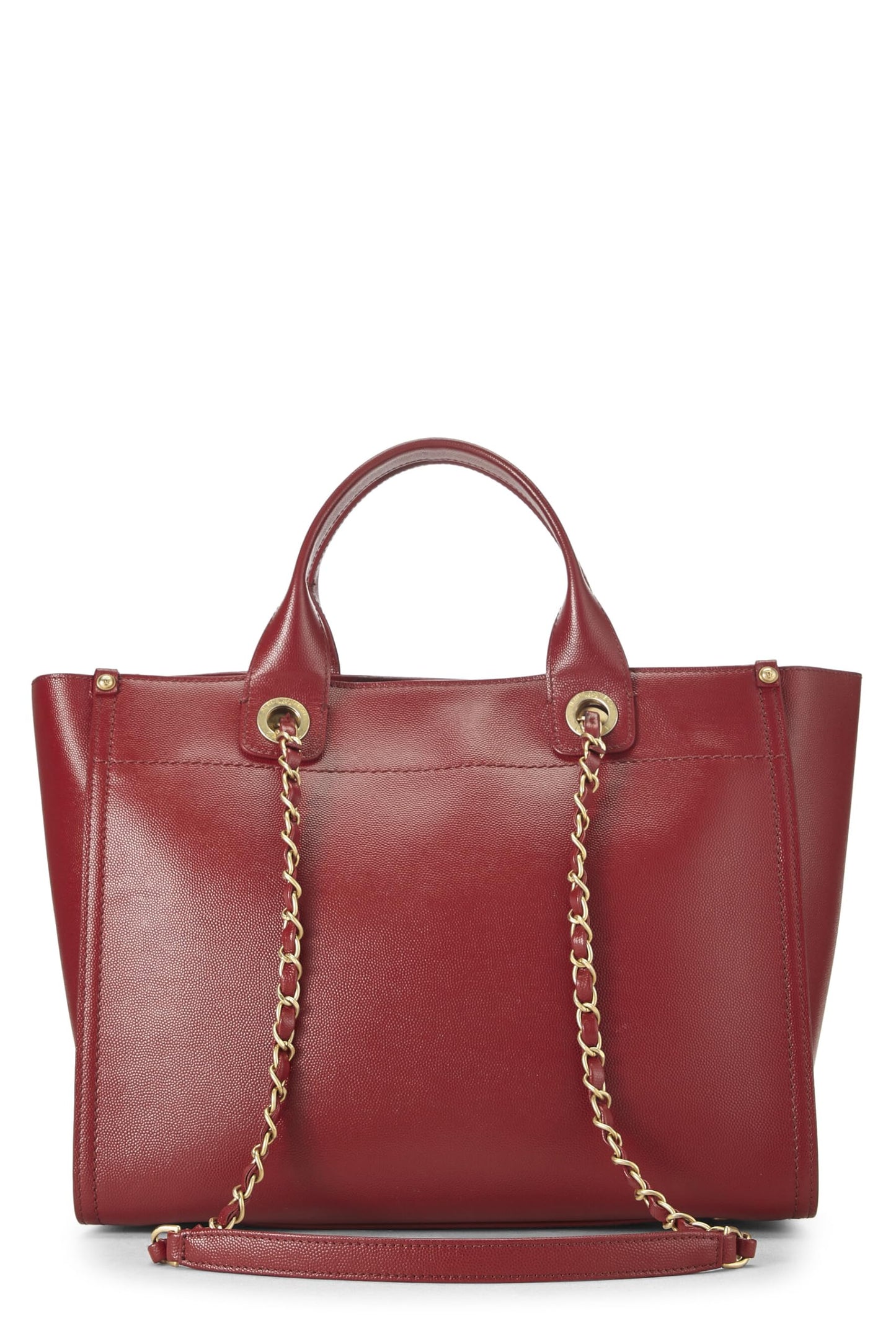 Chanel,  Red Leather Deauville Small, Red