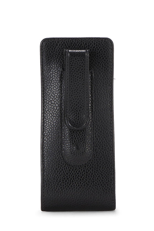 Chanel  Black Caviar Case, Black