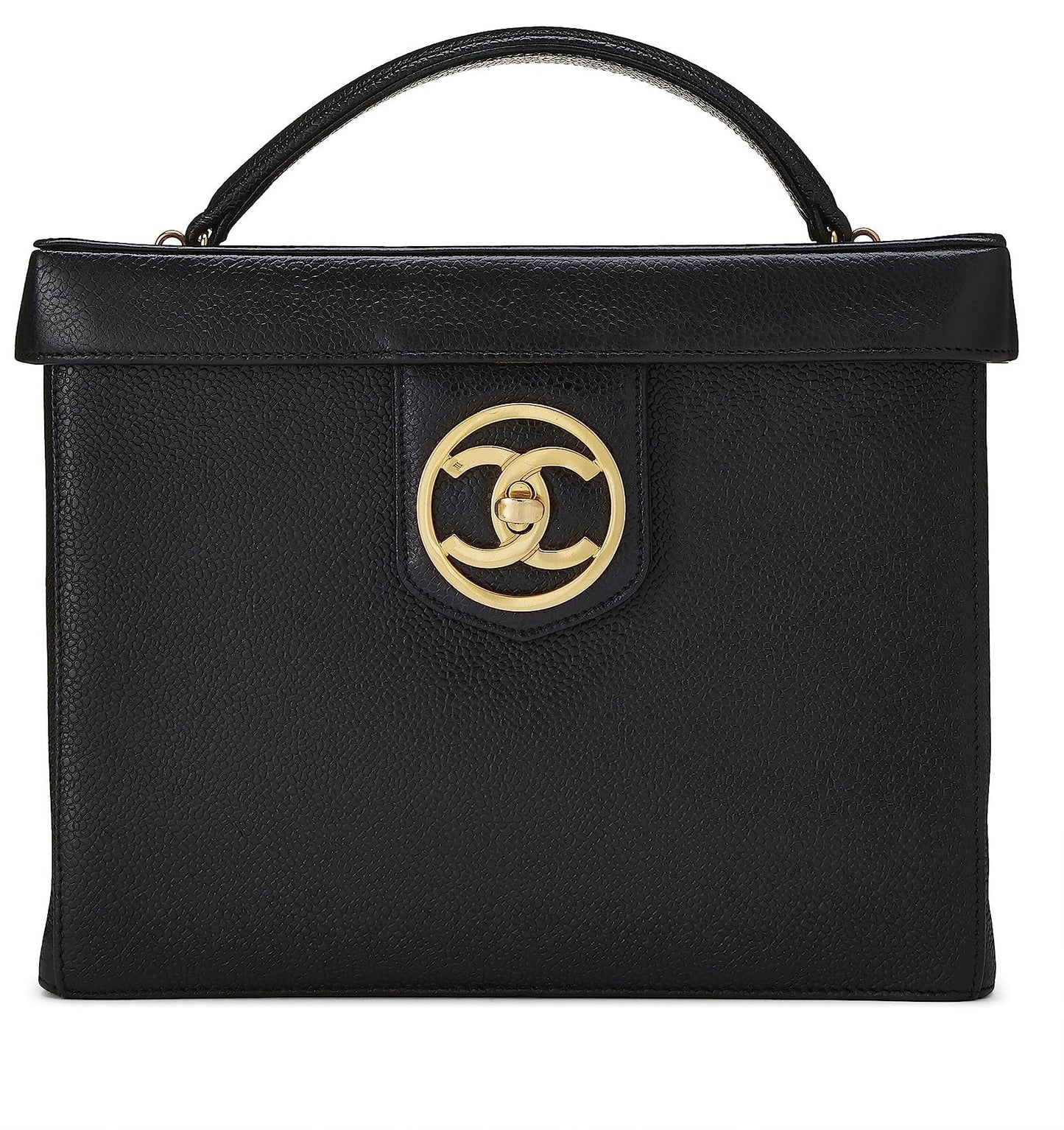 Chanel,  Black Caviar Vanity Large, Black