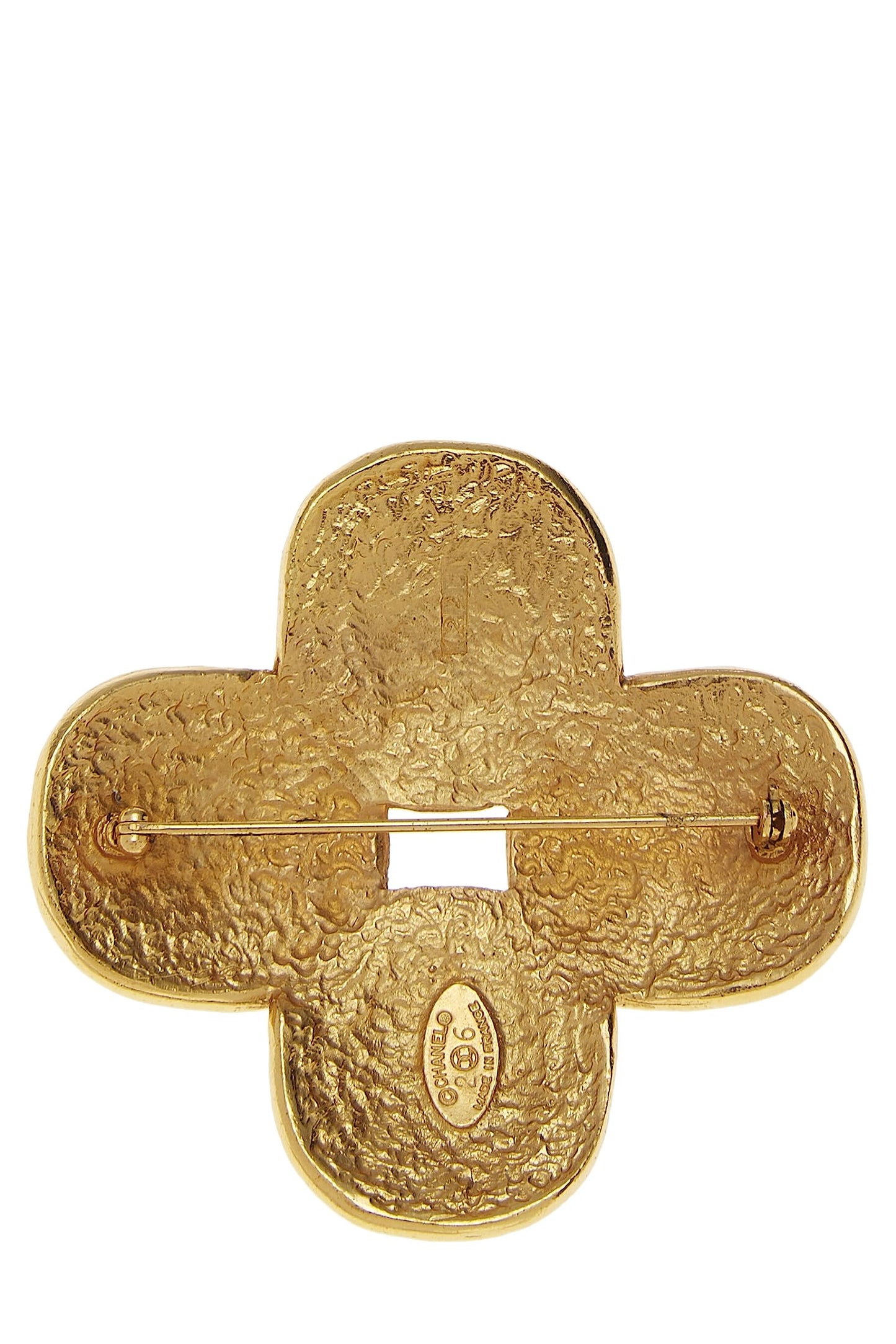 Chanel,  Gold & Multicolor Gripoix Pin, Multi
