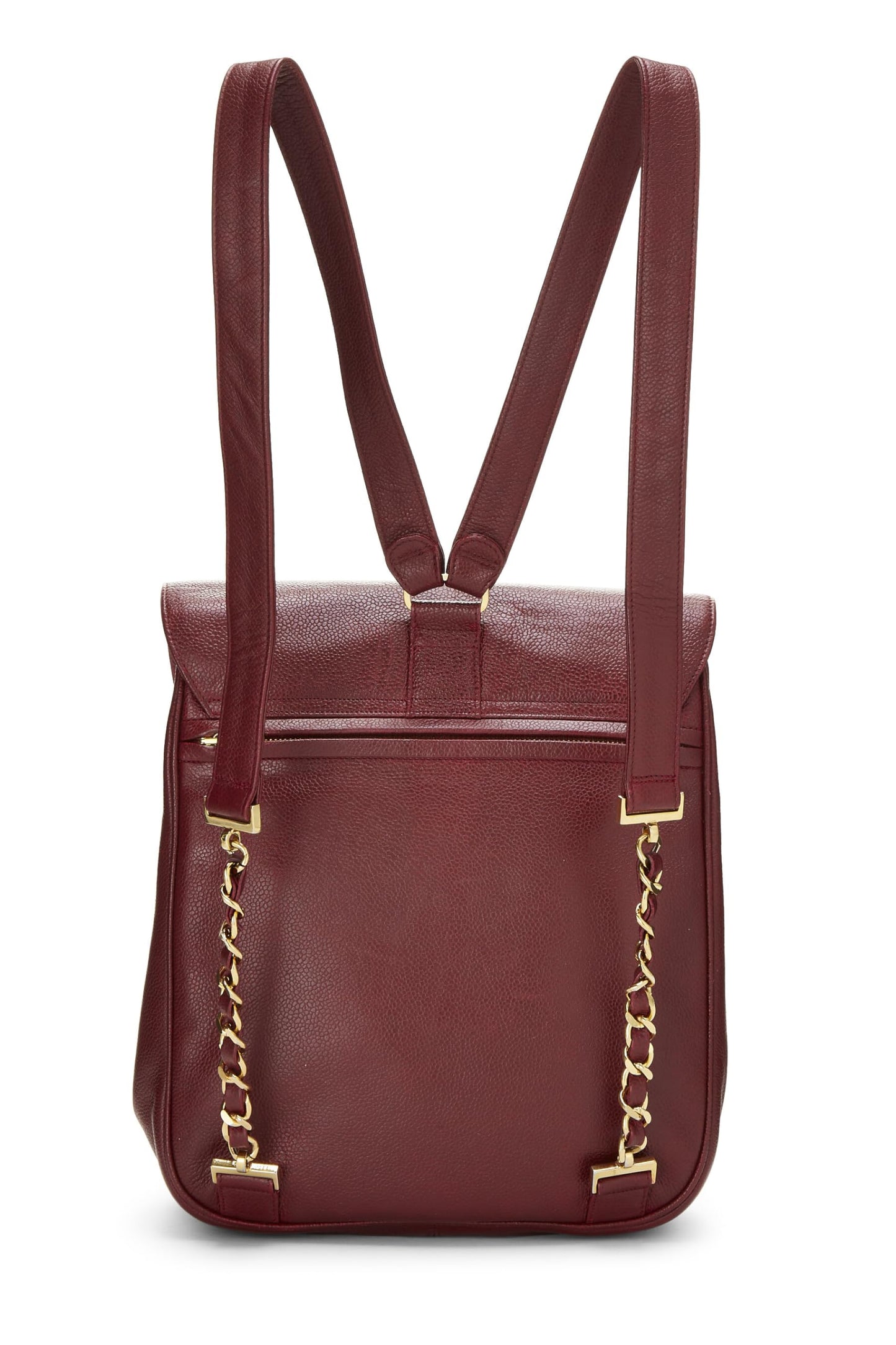 Chanel,  Burgundy Caviar Backpack Medium, Burgundy