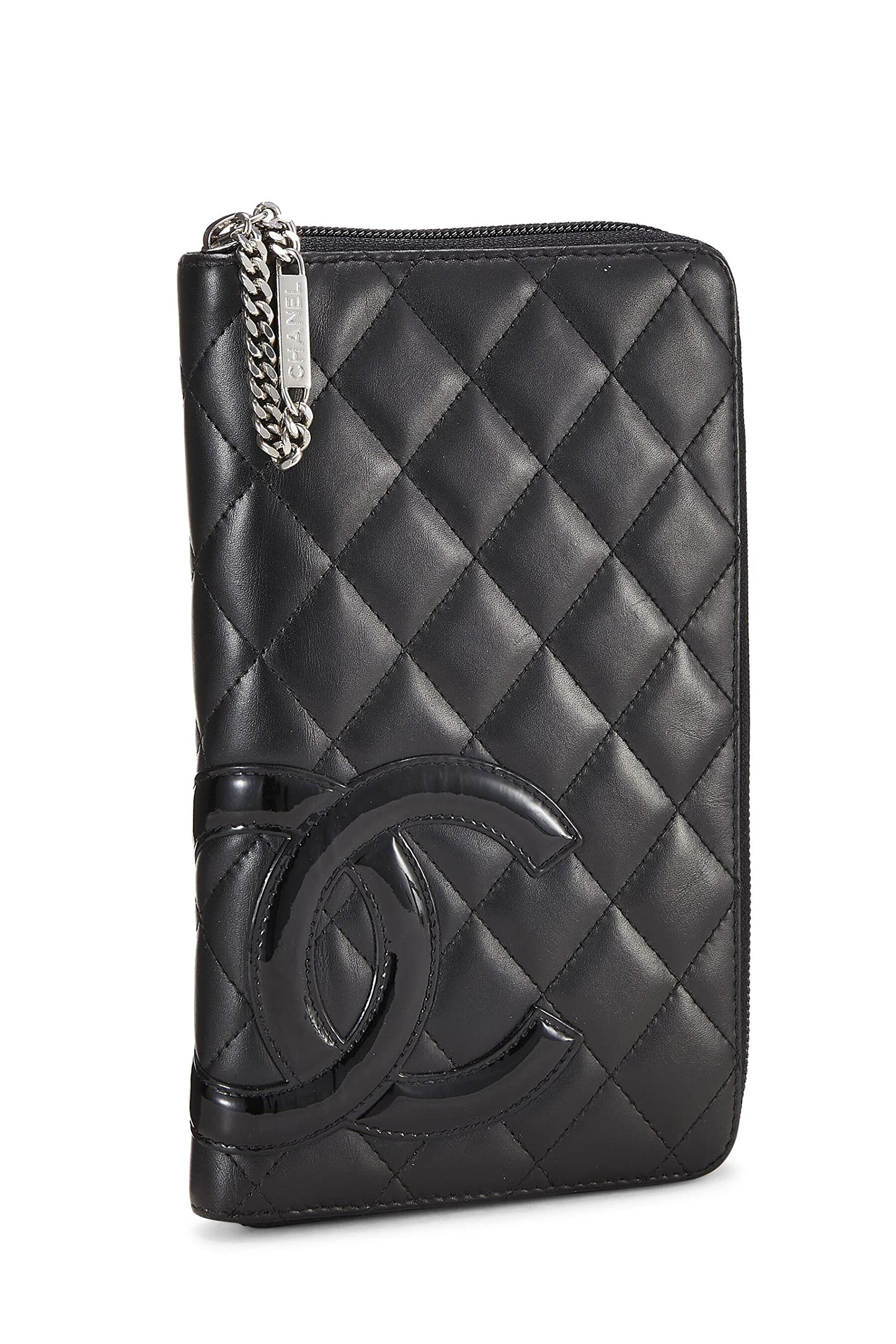 Chanel  Black Quilted Calfskin Cambon Ligne Travel Wallet, Black