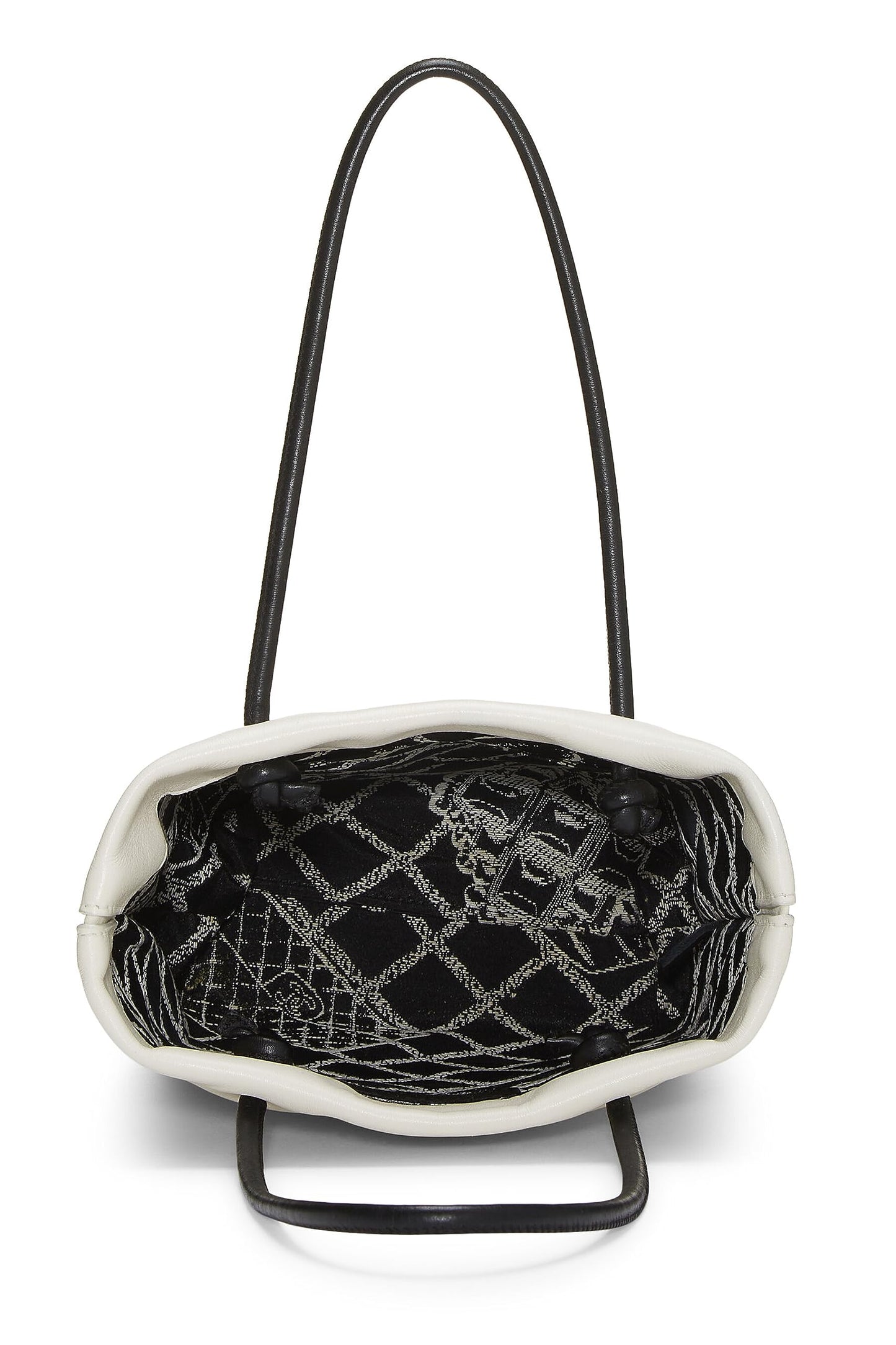 Chanel,  White Leather Essential Rue Cambon Shopping Tote Small, White