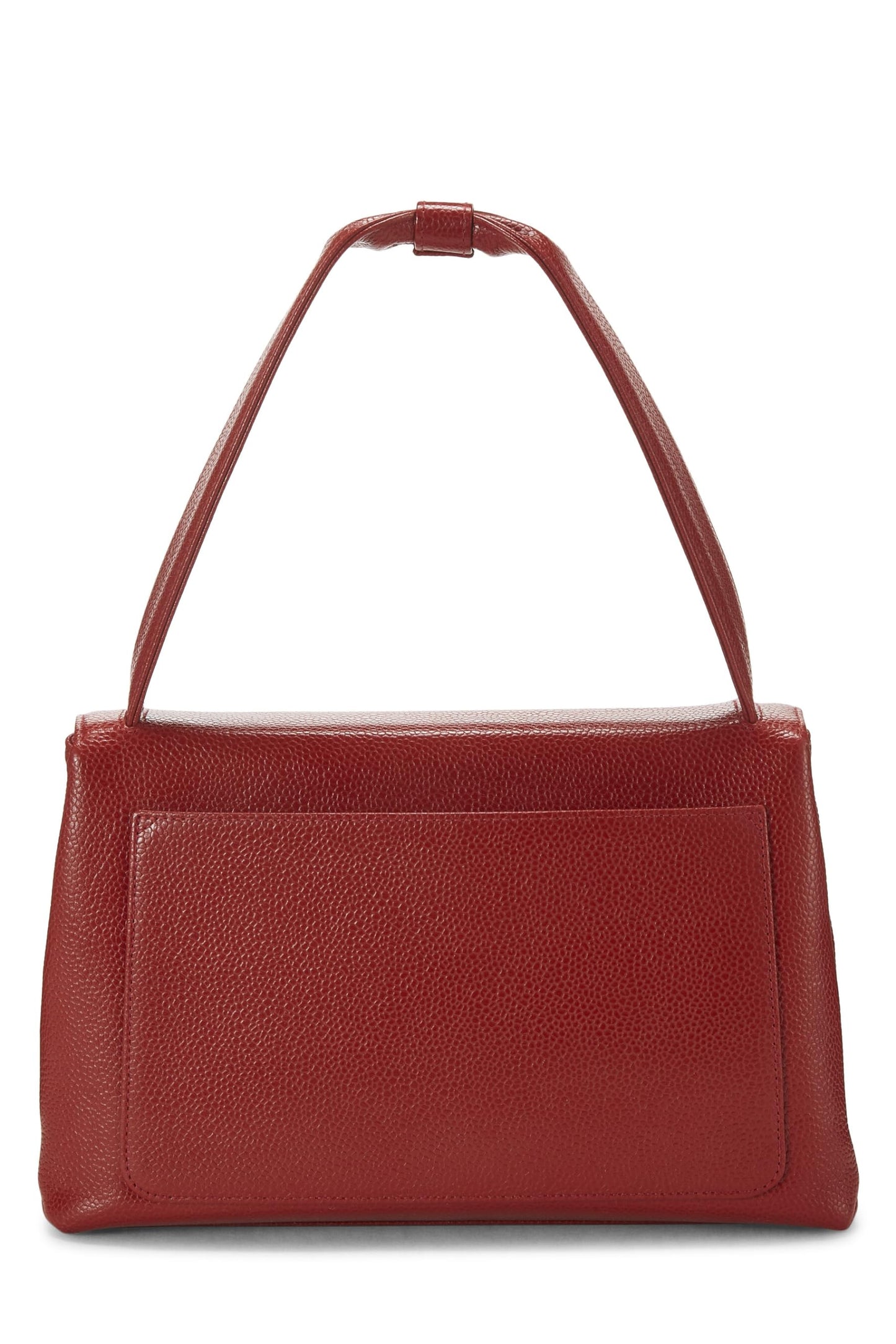 Chanel,  Red Caviar Handbag Small, Red
